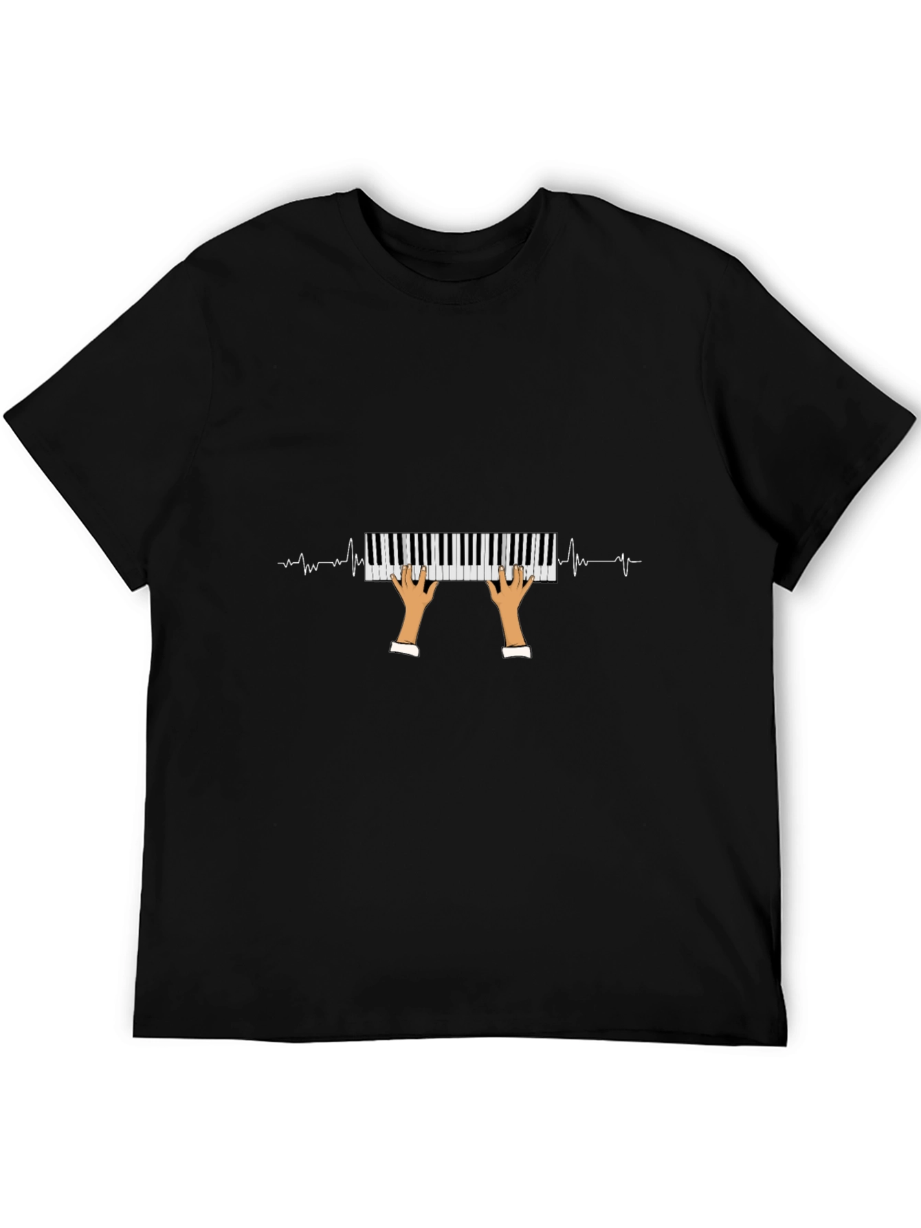 Piano Heartbeat Graphic Tee