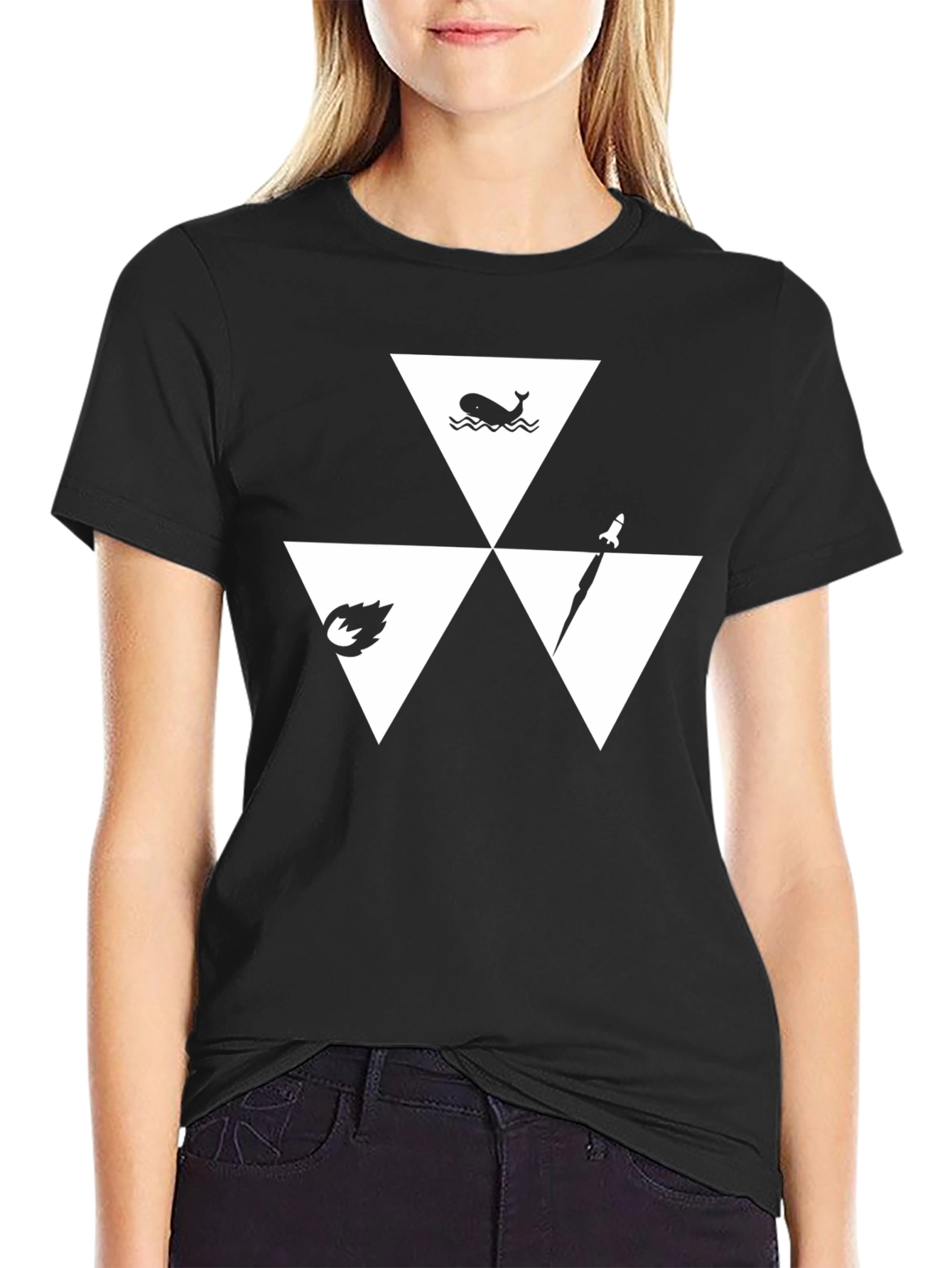 Triforce Elements T-Shirt - Black