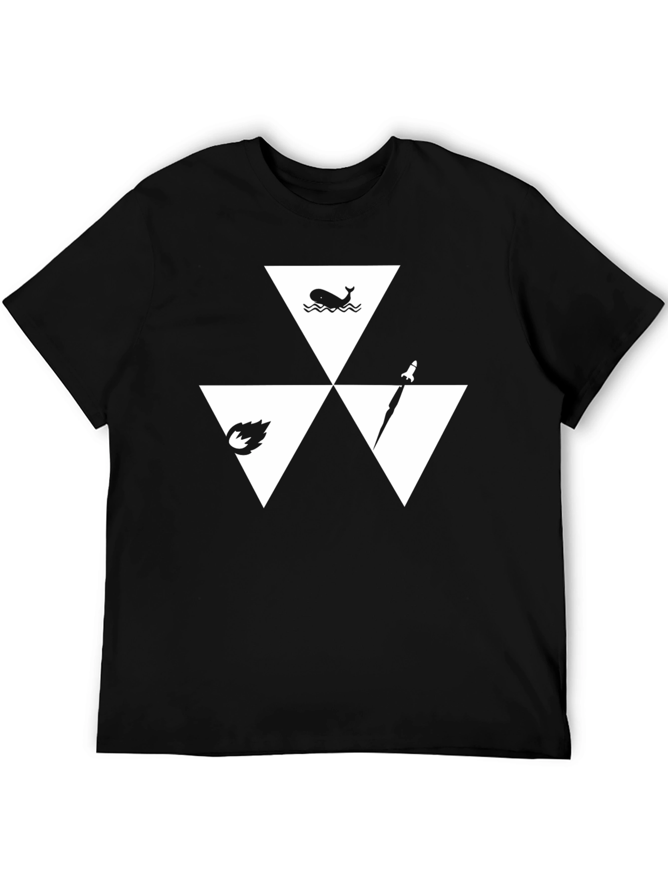 Triforce Elements T-Shirt - Black