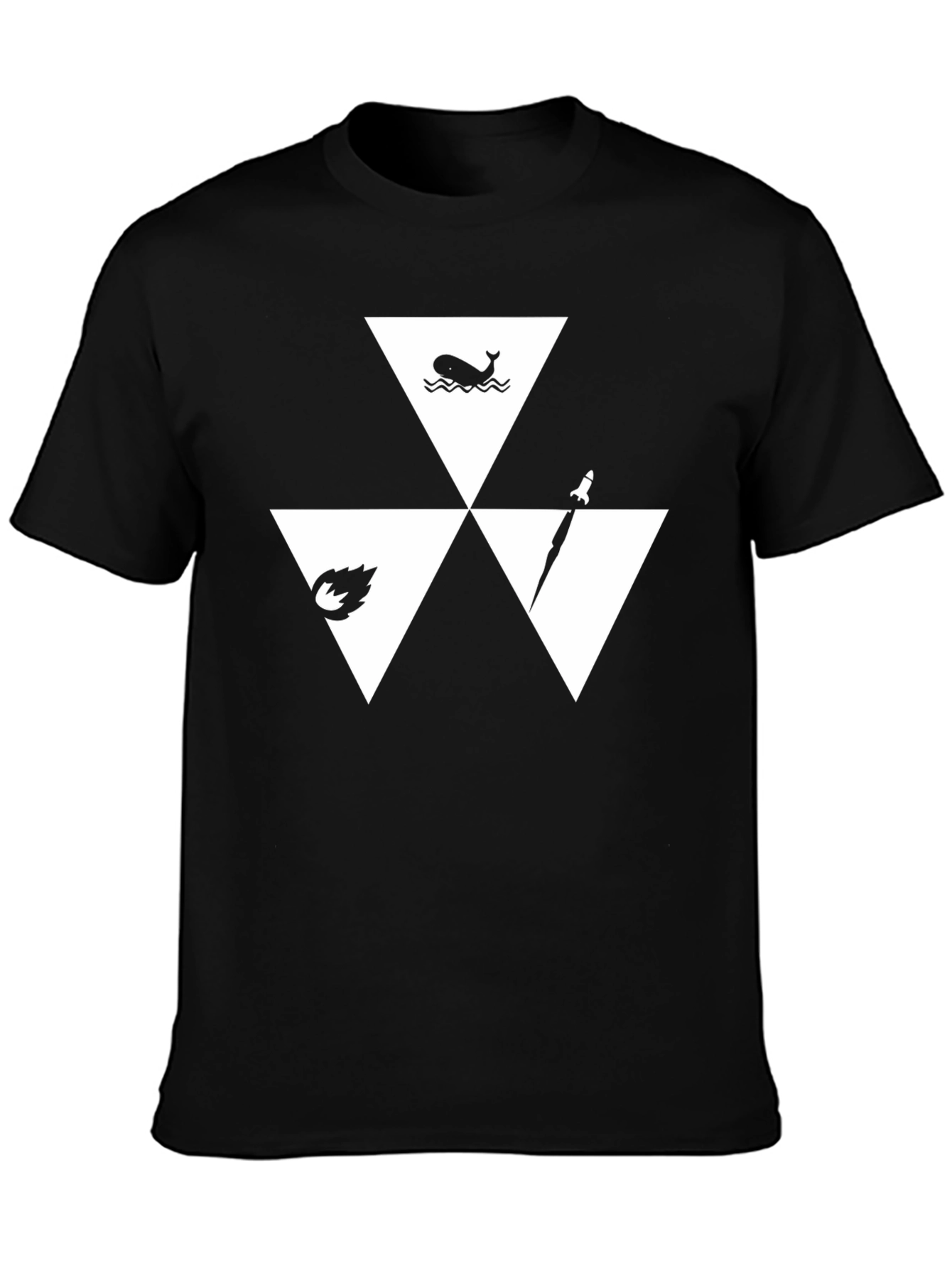 Triforce Elements T-Shirt - Black