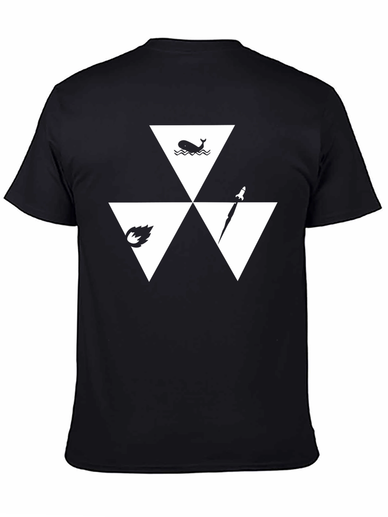 Triforce Elements T-Shirt - Black