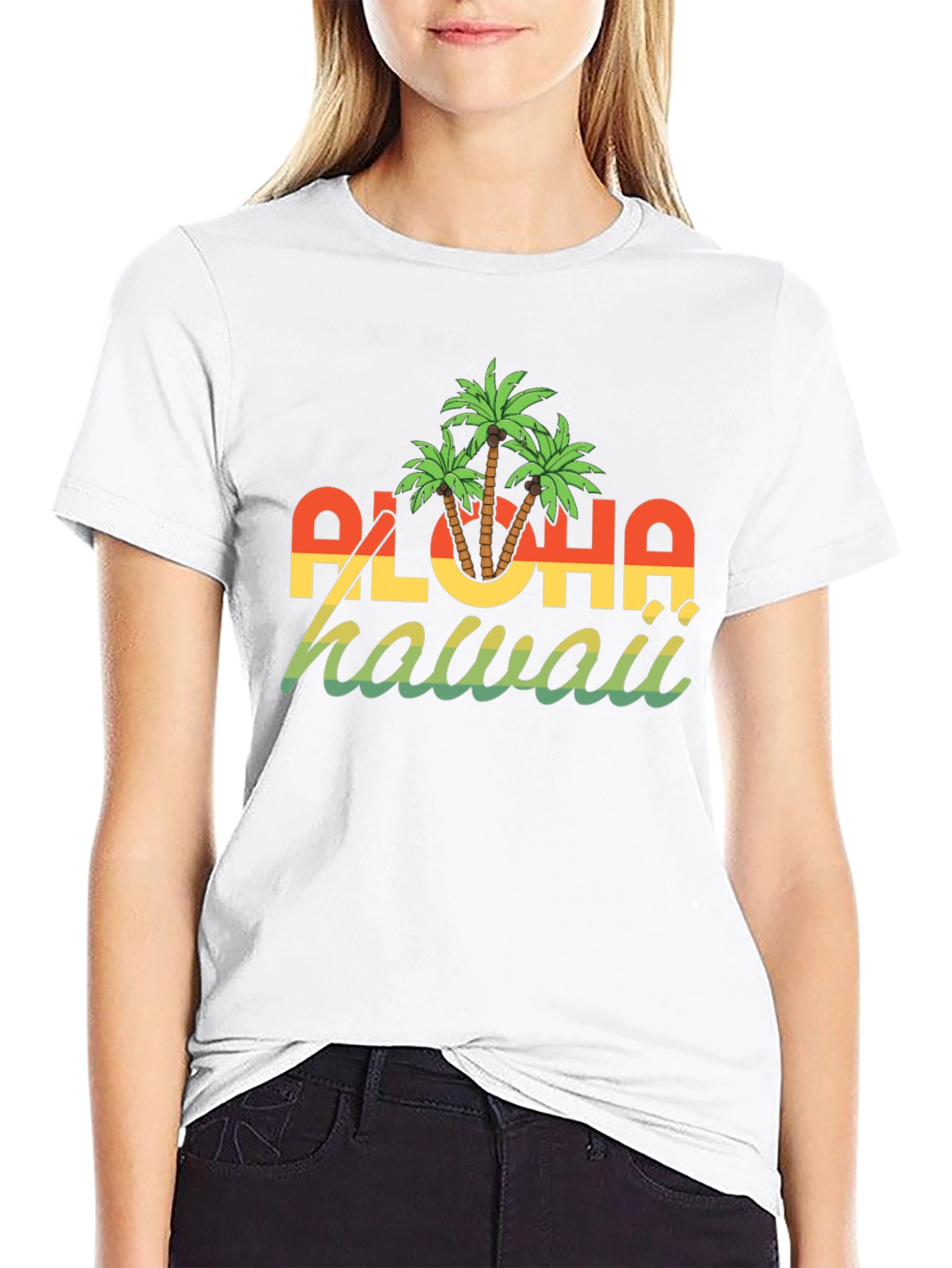 Aloha Hawaii Graphic T-Shirt - Tropical Island Style