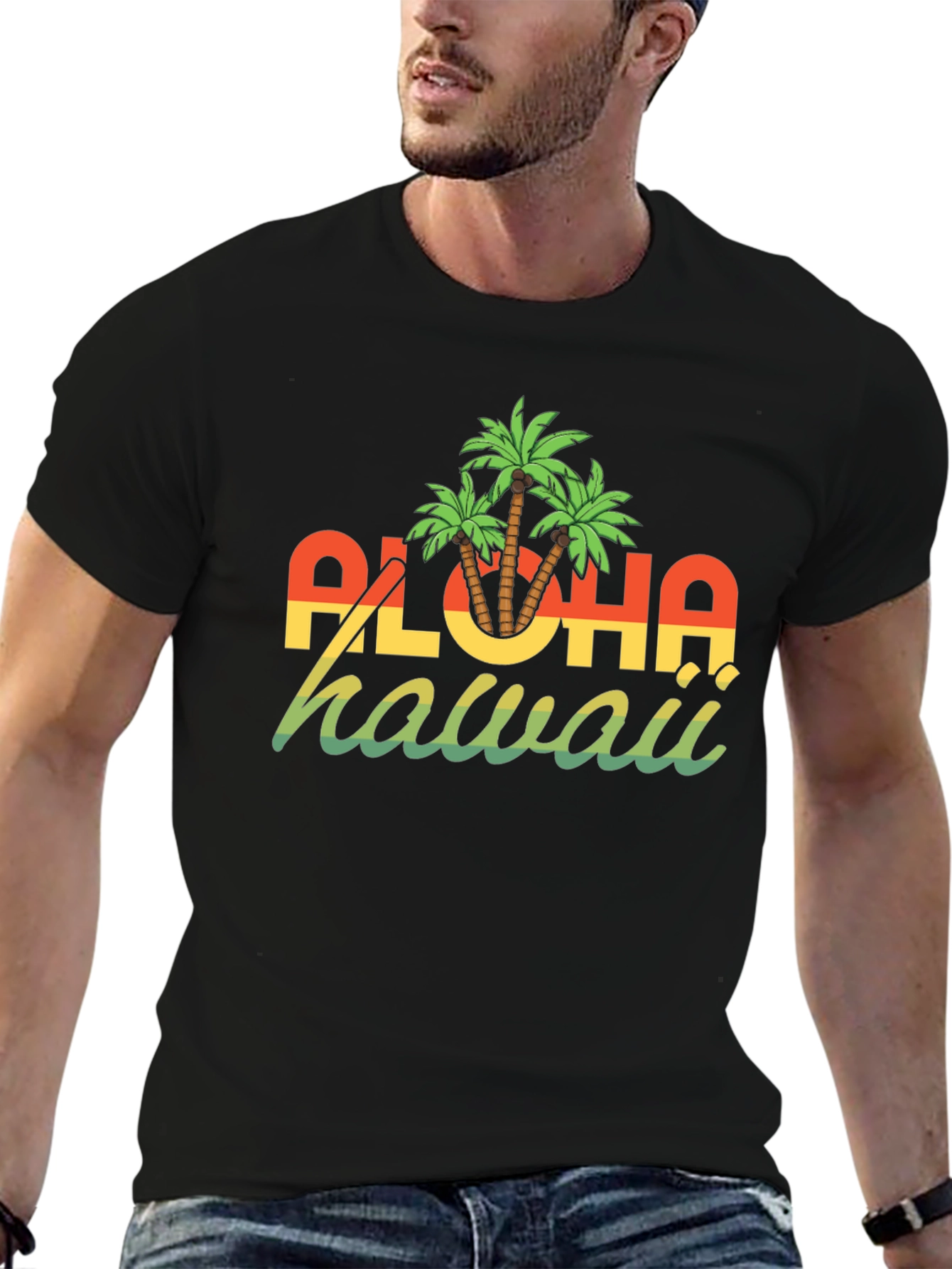 Aloha Hawaii Graphic T-Shirt - Tropical Island Style