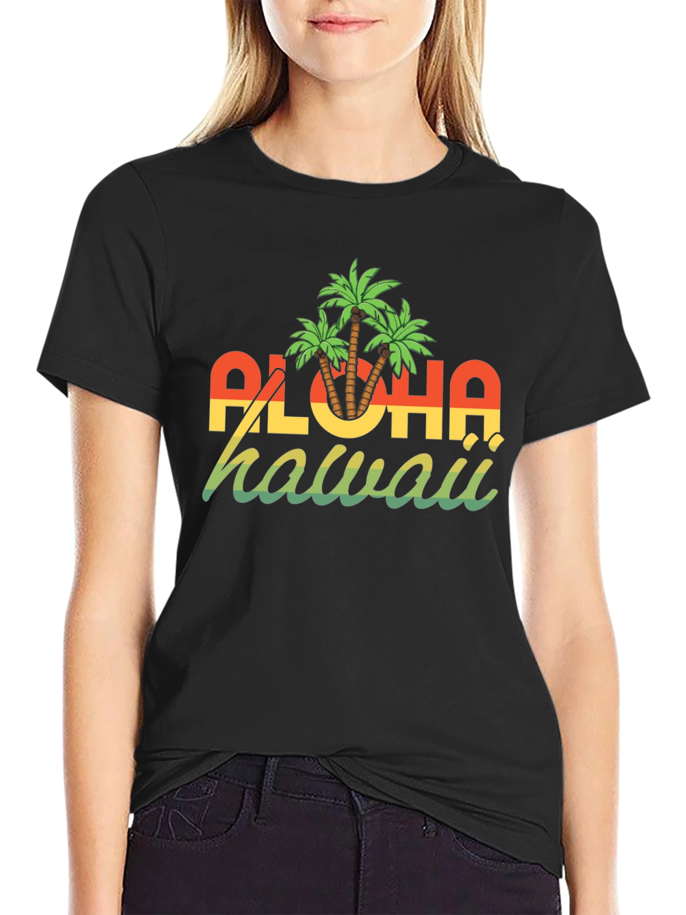 Aloha Hawaii Graphic T-Shirt - Tropical Island Style