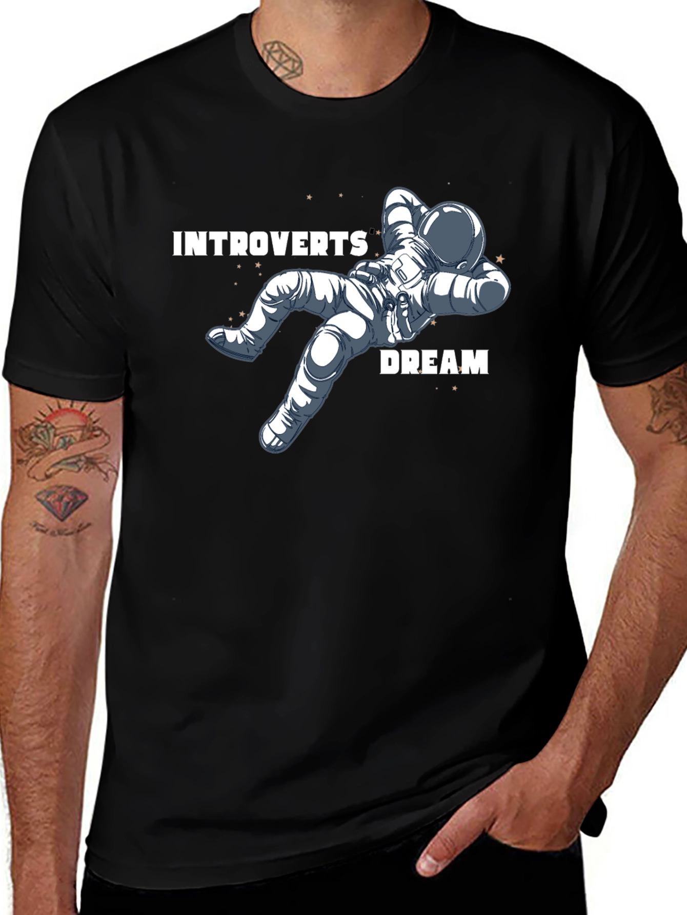 Introverts Dream Relaxing Astronaut T-Shirt