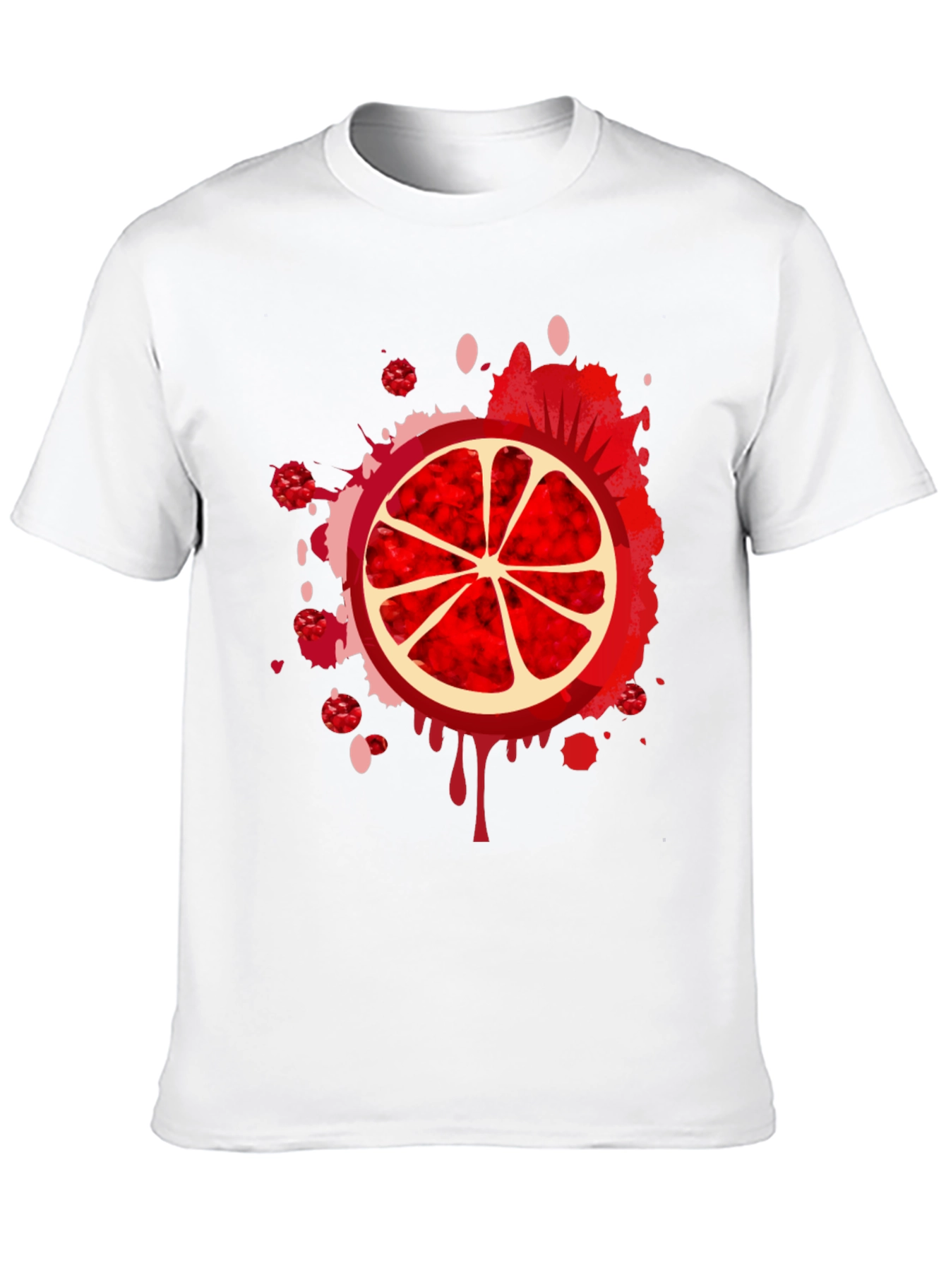 Red Citrus Burst Graphic Tee