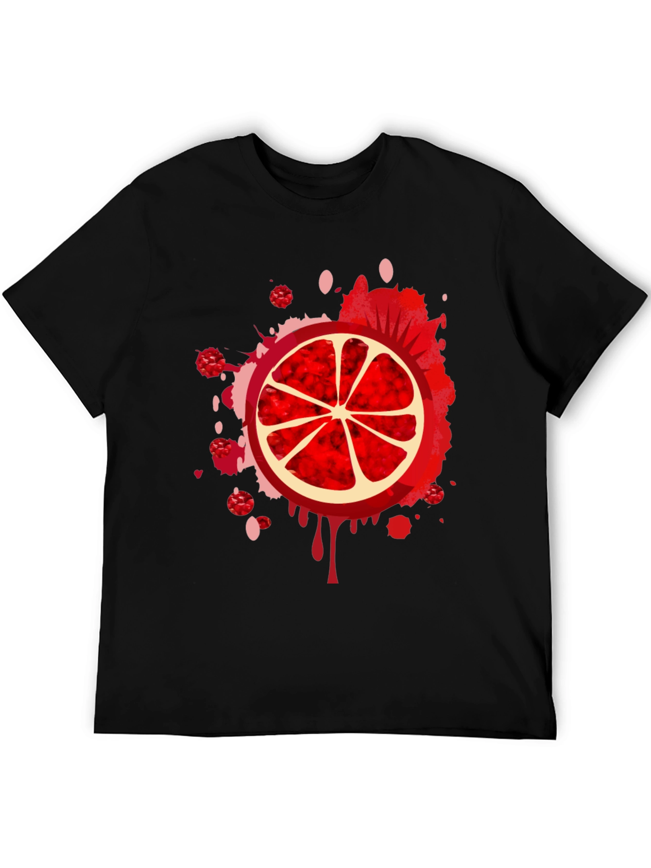Red Citrus Burst Graphic Tee
