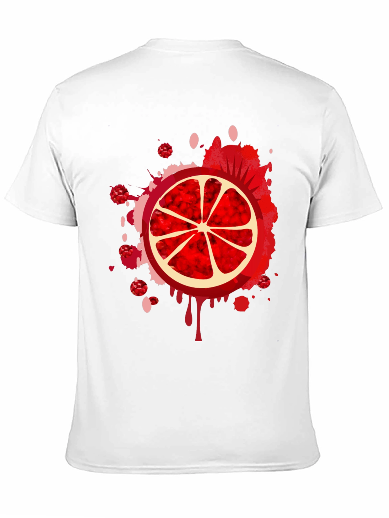 Red Citrus Burst Graphic Tee