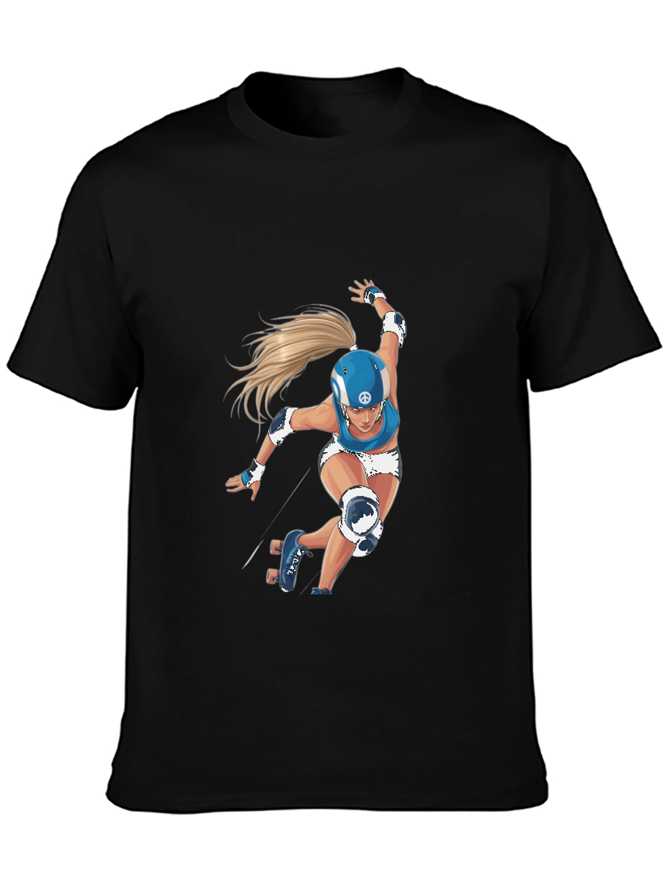 Roller Derby Girl Graphic T-Shirt - Stylish Unisex Tee