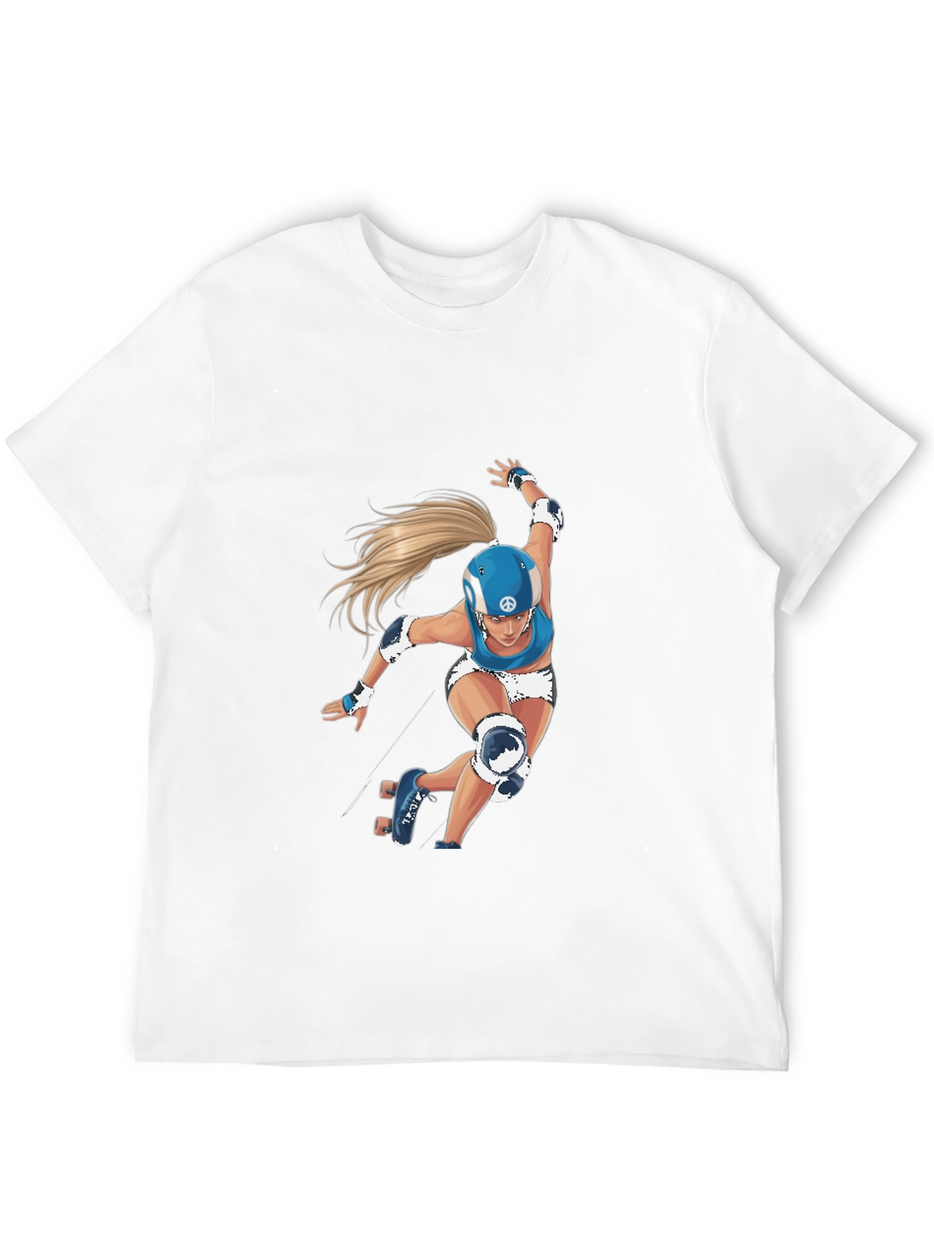 Roller Derby Girl Graphic T-Shirt - Stylish Unisex Tee