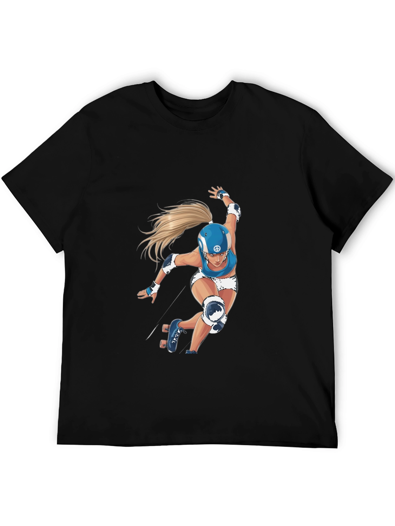Roller Derby Girl Graphic T-Shirt - Stylish Unisex Tee