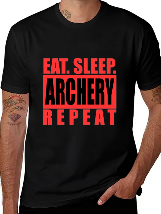 Eat Sleep Archery Repeat Graphic T-Shirt