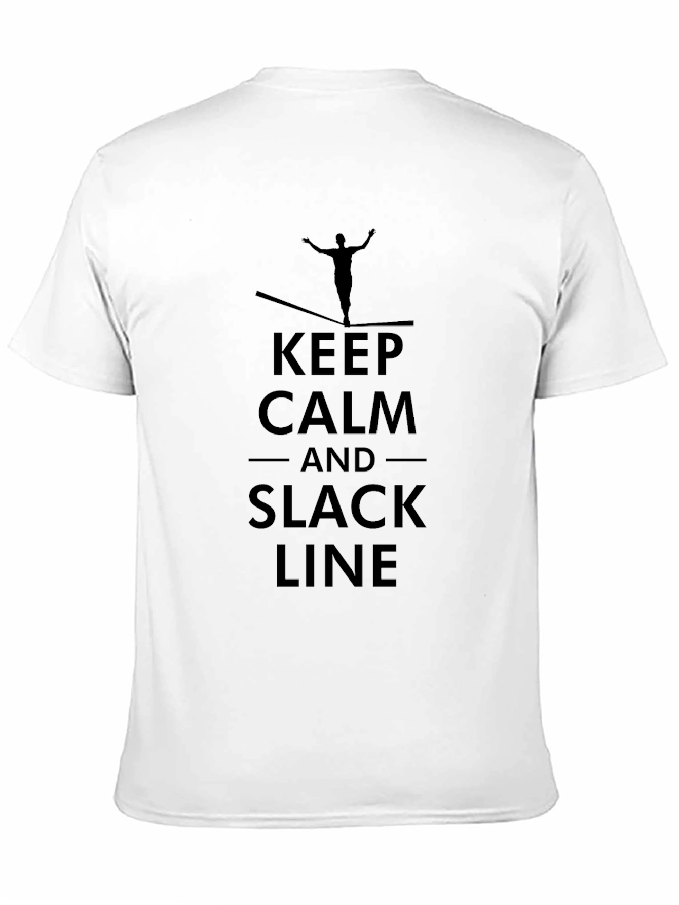 Keep Calm and Slack Line T-Shirt - Black