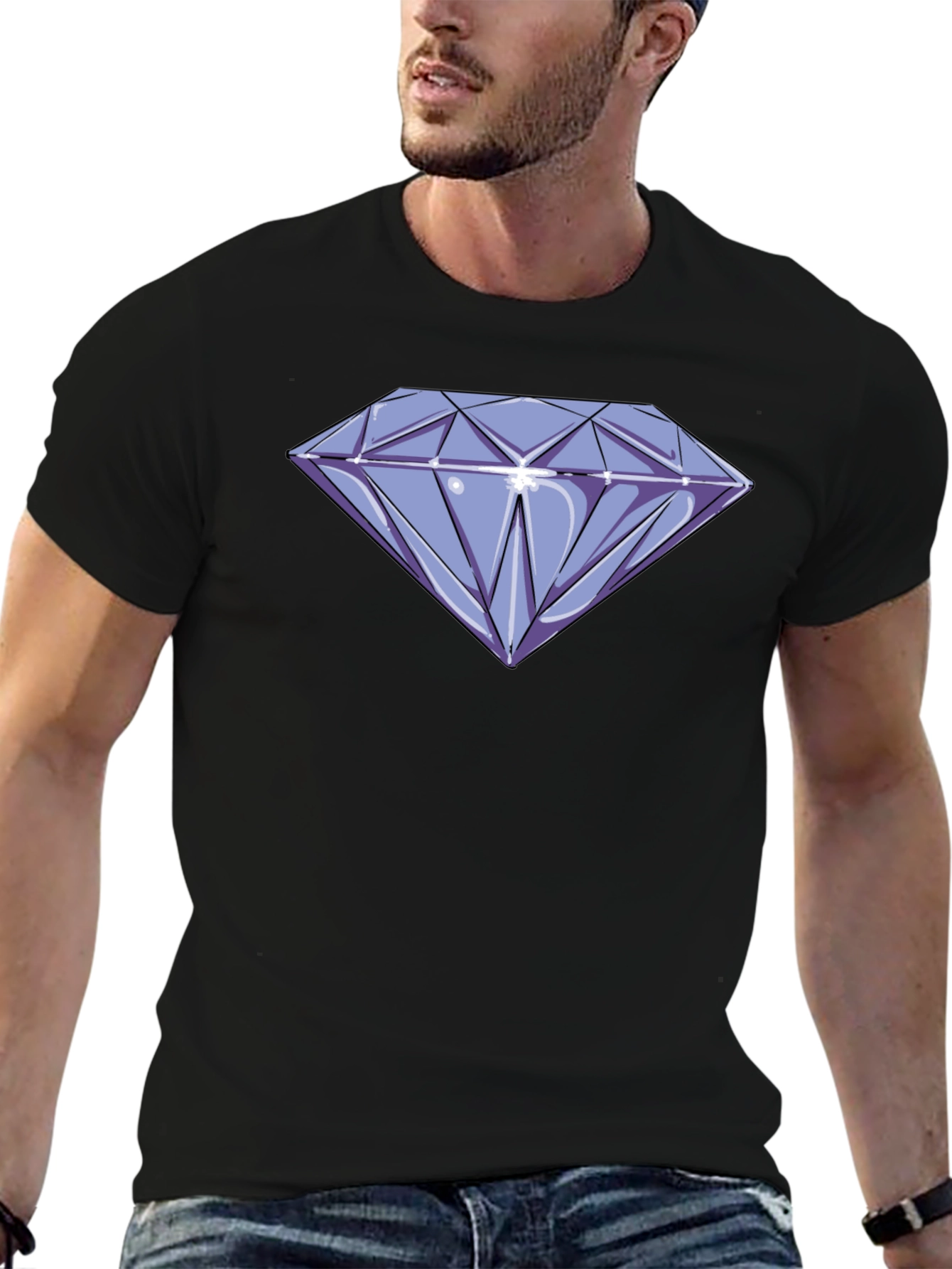 Diamond Graphic T-Shirt - Casual Style