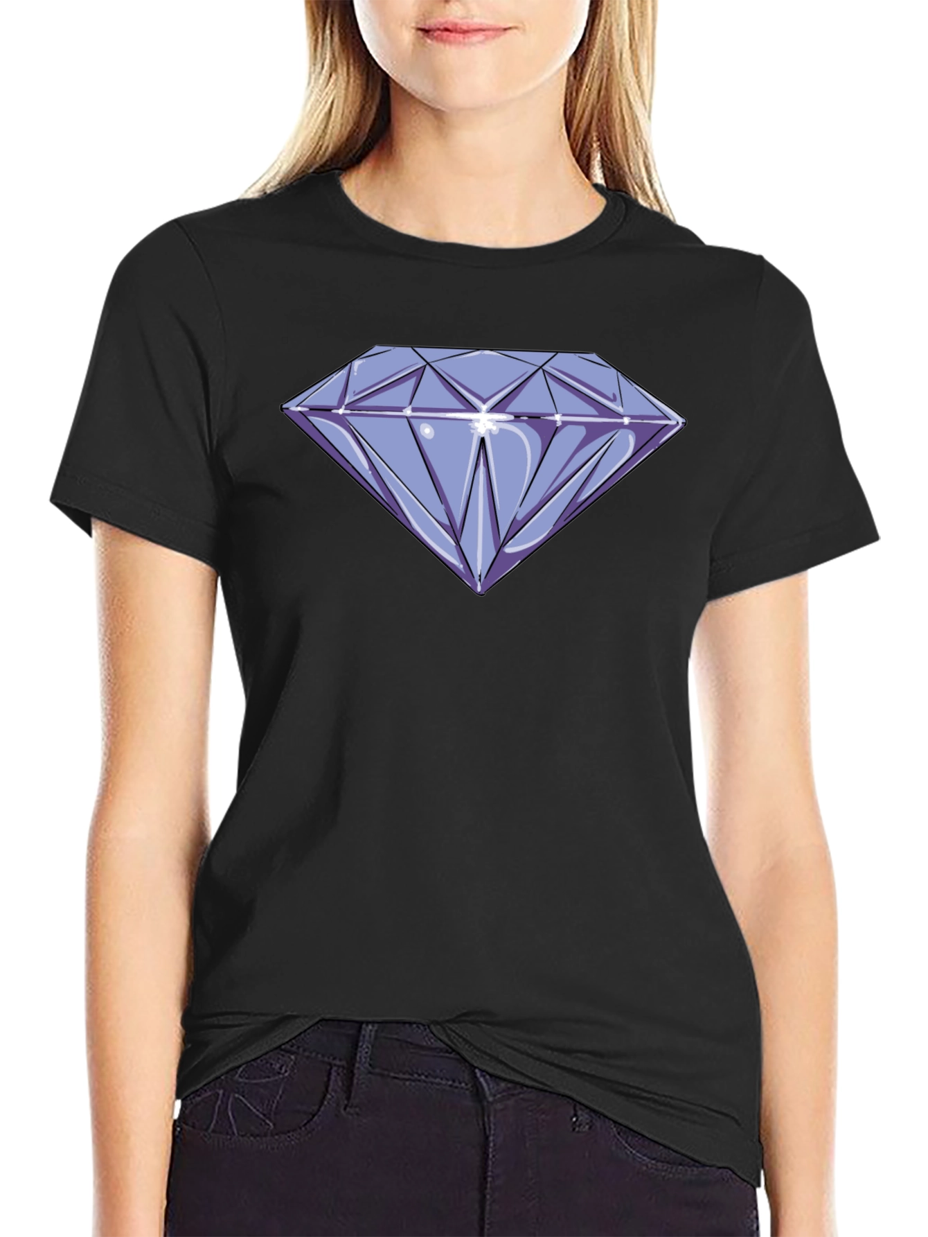 Diamond Graphic T-Shirt - Casual Style