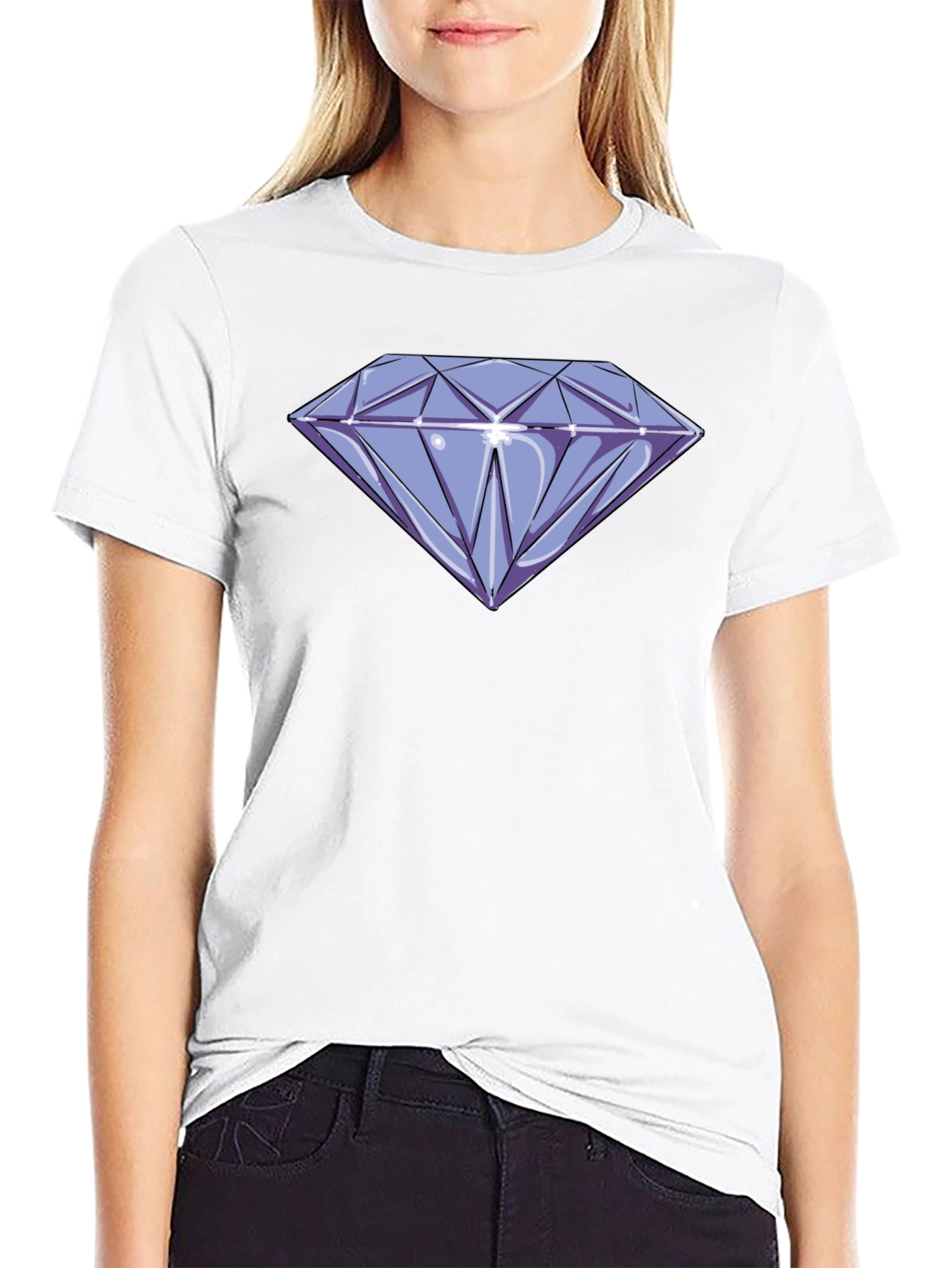 Diamond Graphic T-Shirt - Casual Style