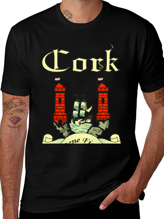 Cork Ireland Crest Graphic T-Shirt