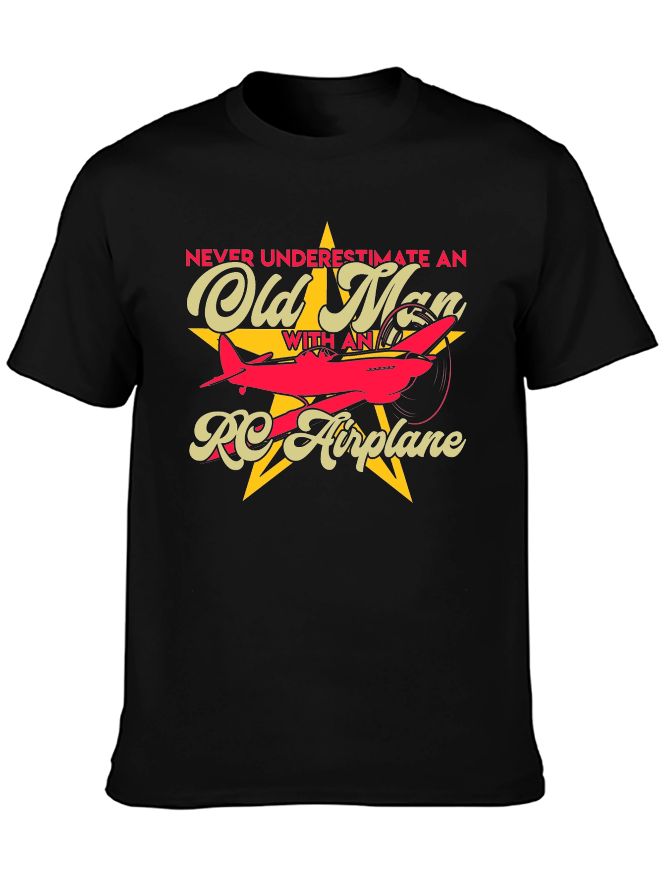 Old Man RC Airplane T-Shirt
