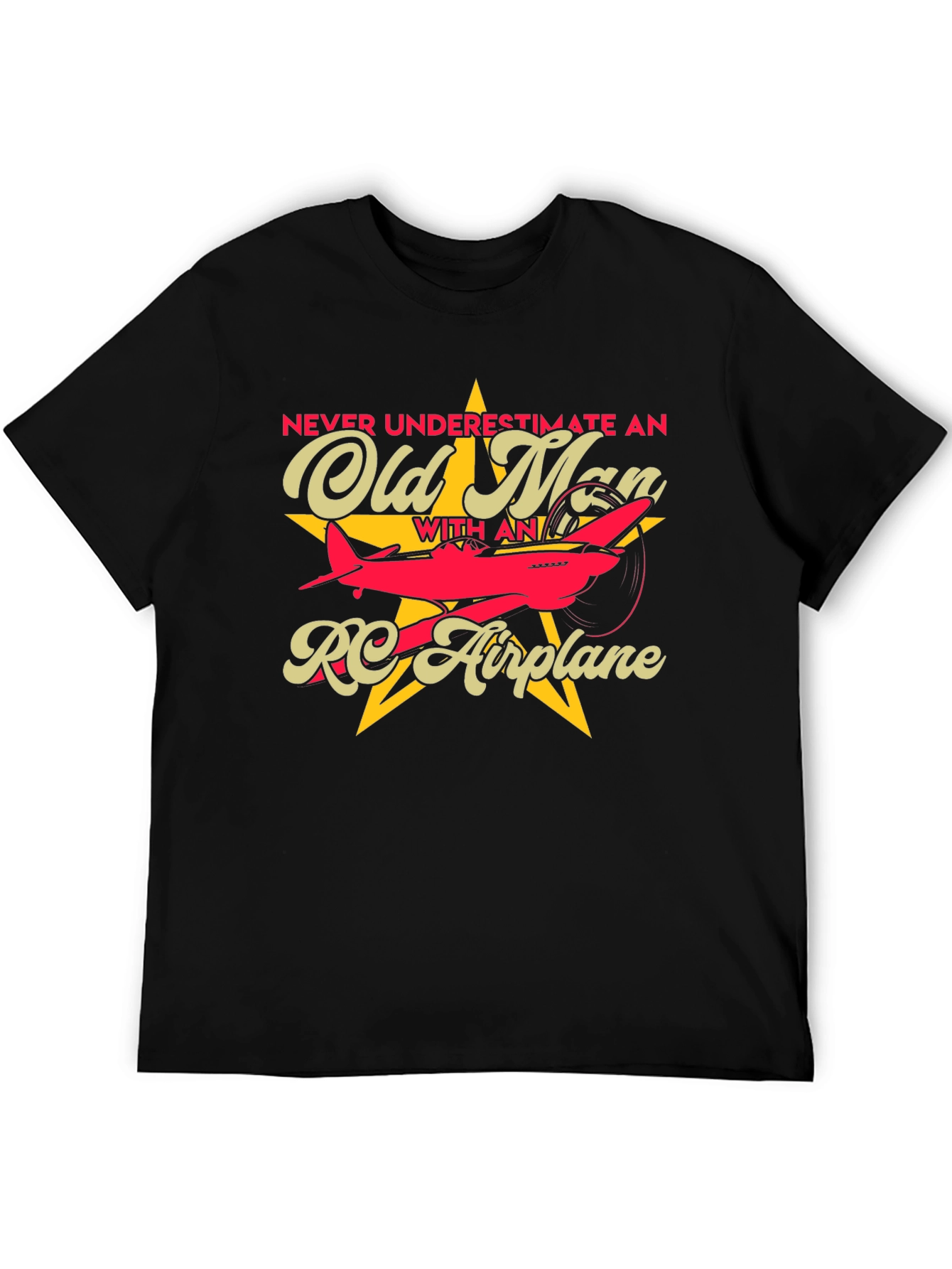Old Man RC Airplane T-Shirt