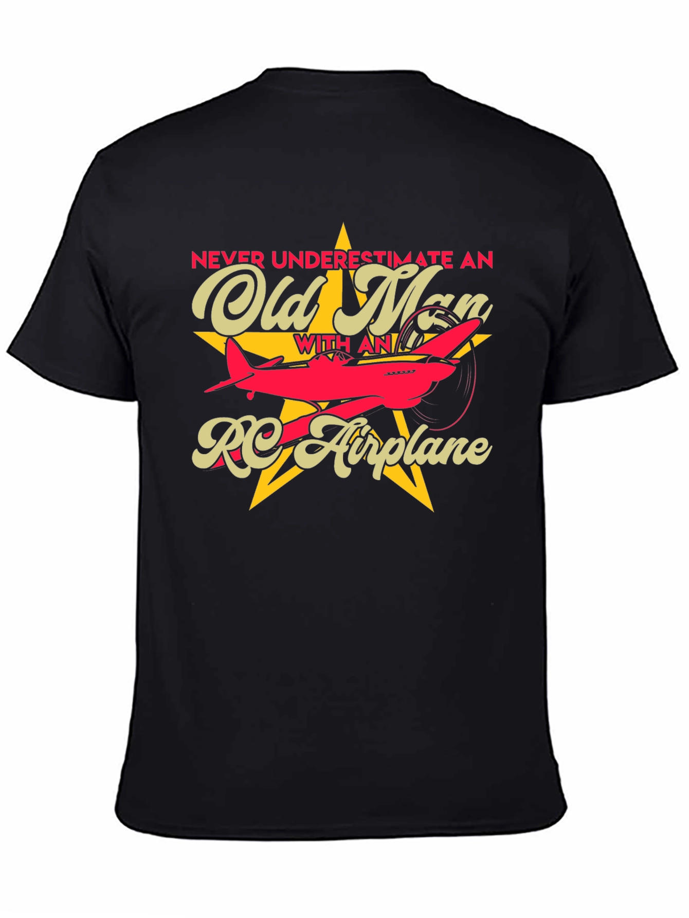 Old Man RC Airplane T-Shirt
