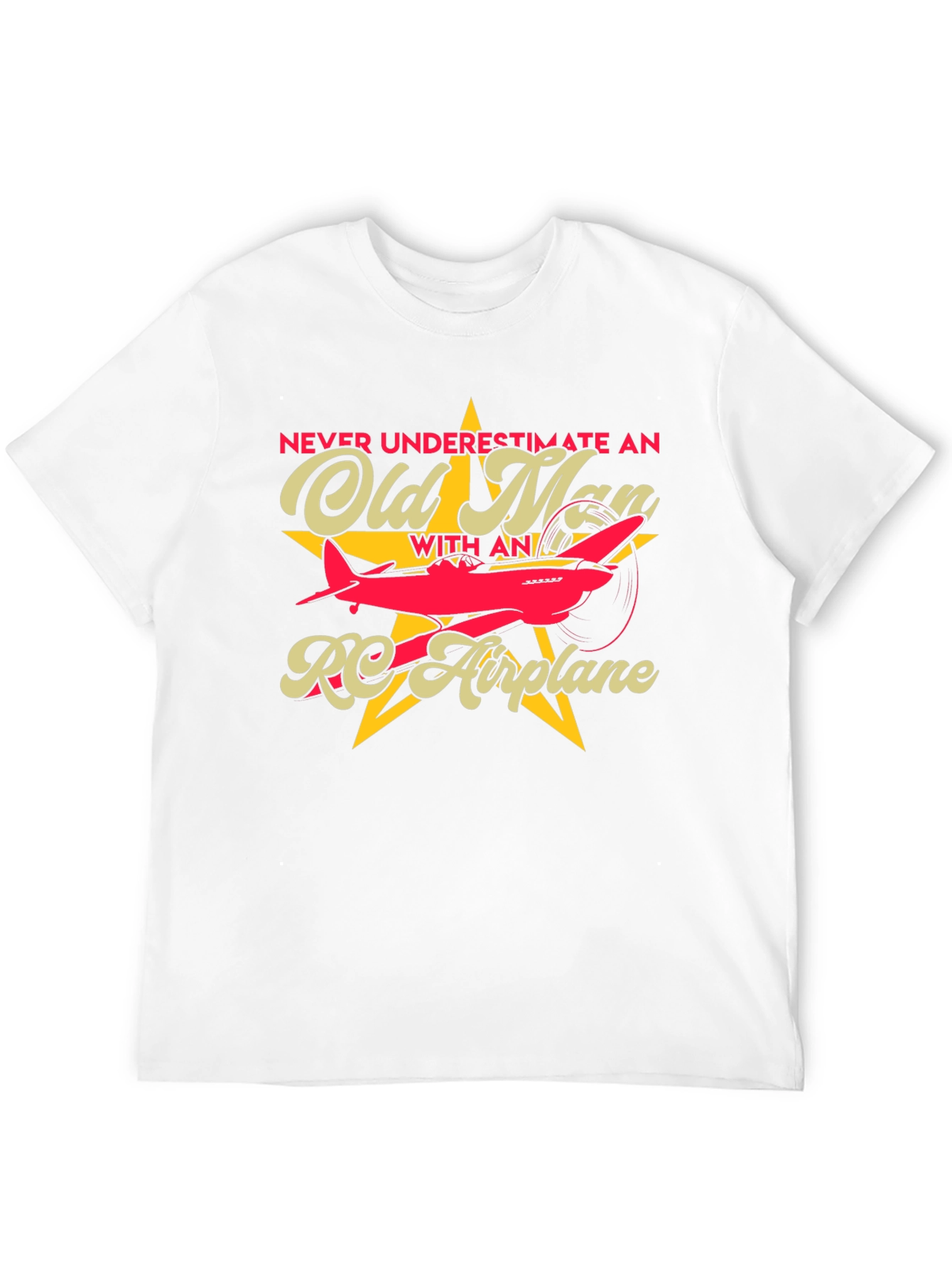 Old Man RC Airplane T-Shirt