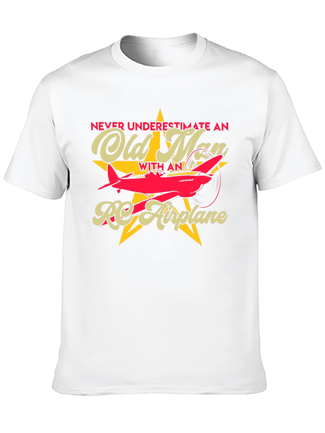 Old Man RC Airplane T-Shirt