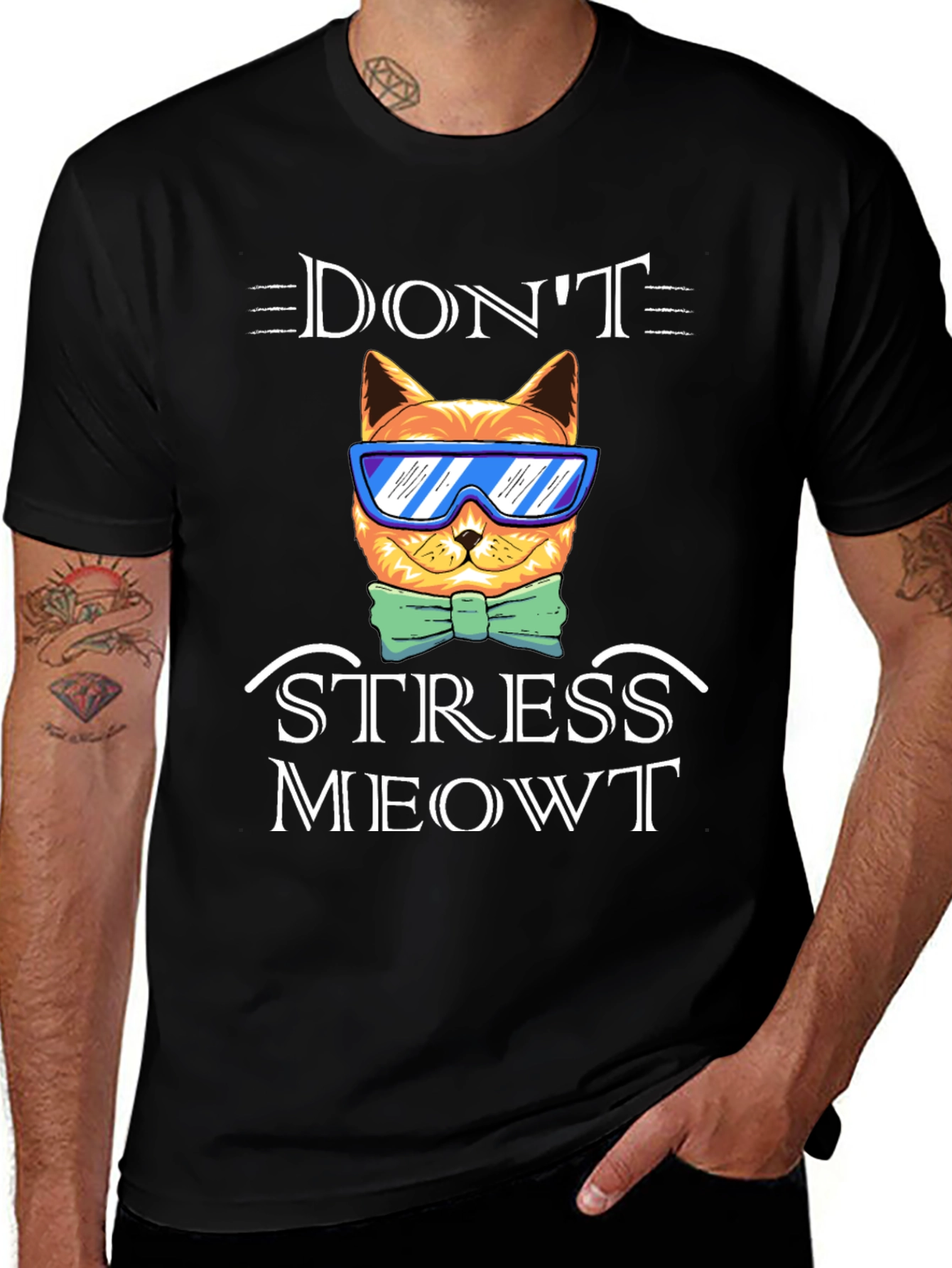 Dont Stress Meowt T-Shirt Funny Cat Tee