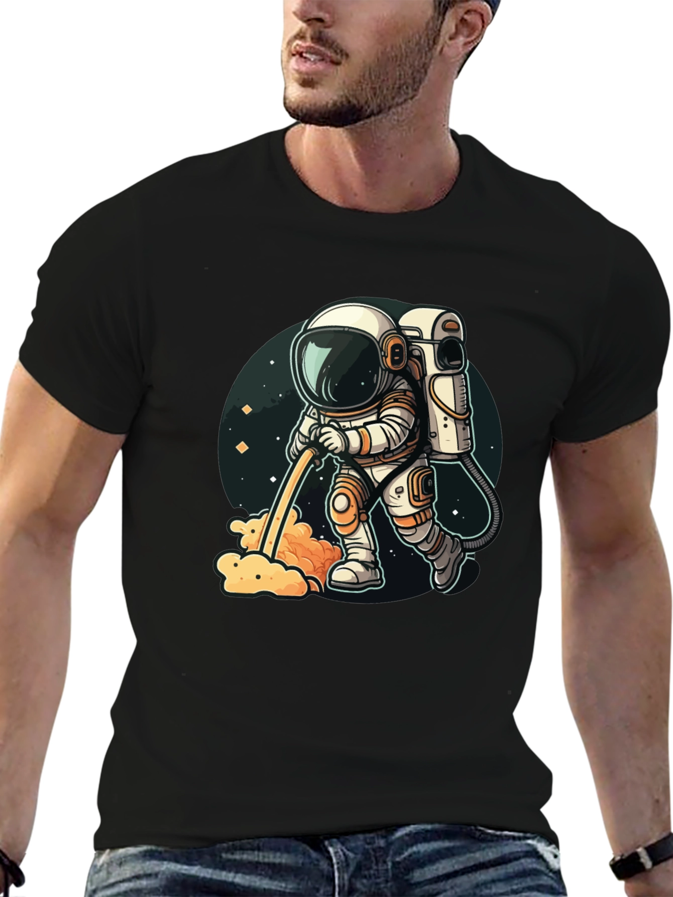Astronauts Mess Crew Neck T-Shirt - Unique Space Tee