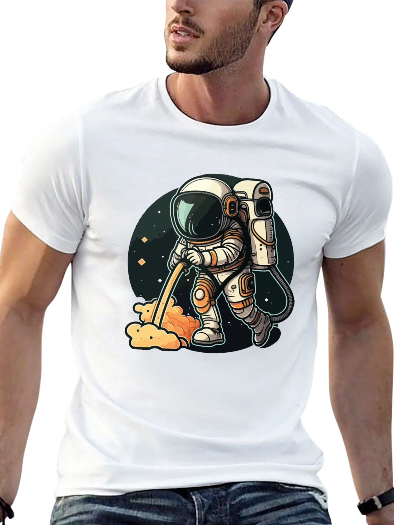 Astronauts Mess Crew Neck T-Shirt - Unique Space Tee