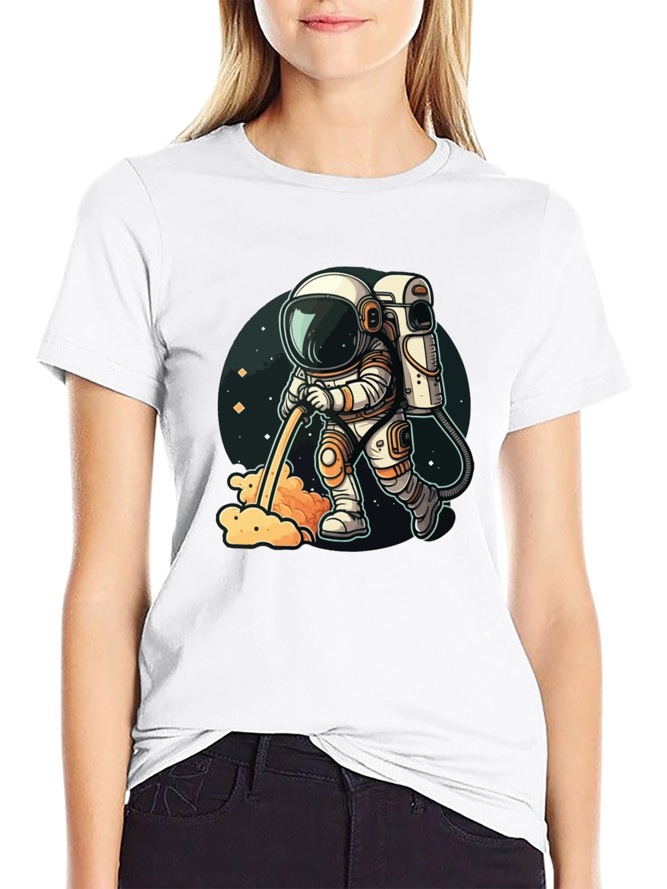 Astronauts Mess Crew Neck T-Shirt - Unique Space Tee