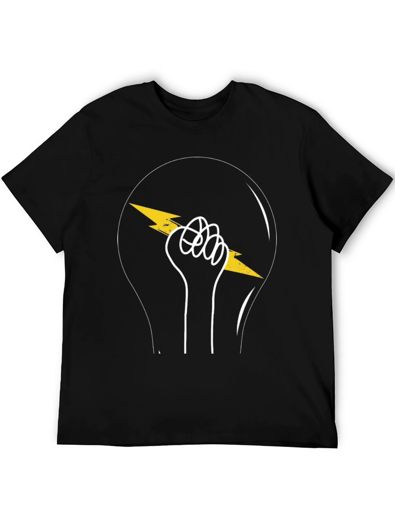 Electrifying Fist Graphic T-Shirt - Black