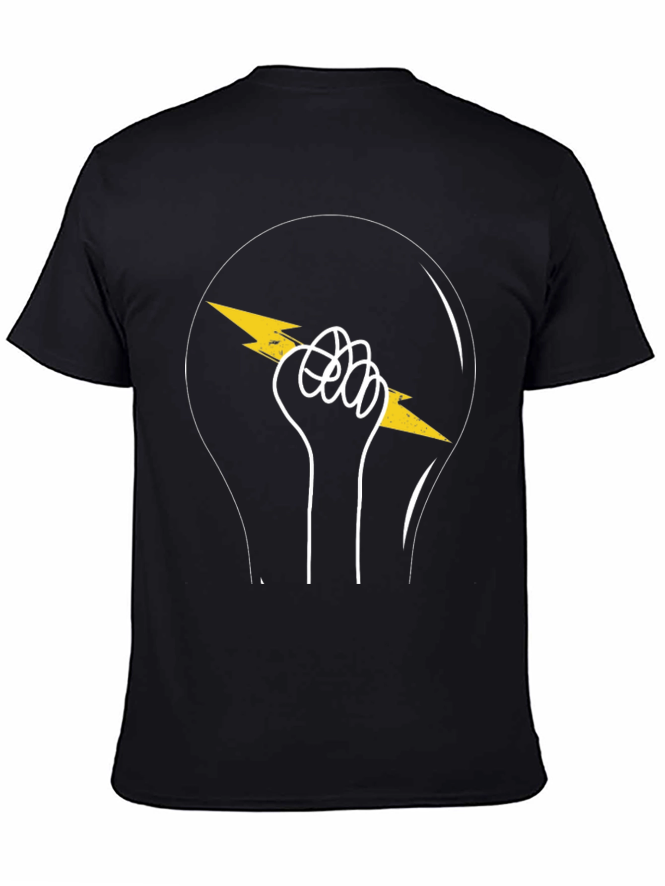 Electrifying Fist Graphic T-Shirt - Black