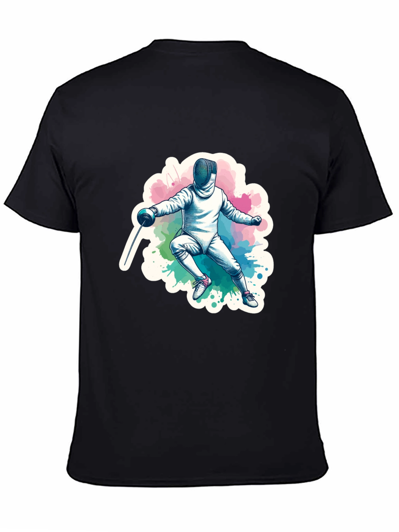Fencing Graphic Tee - Sporty Style