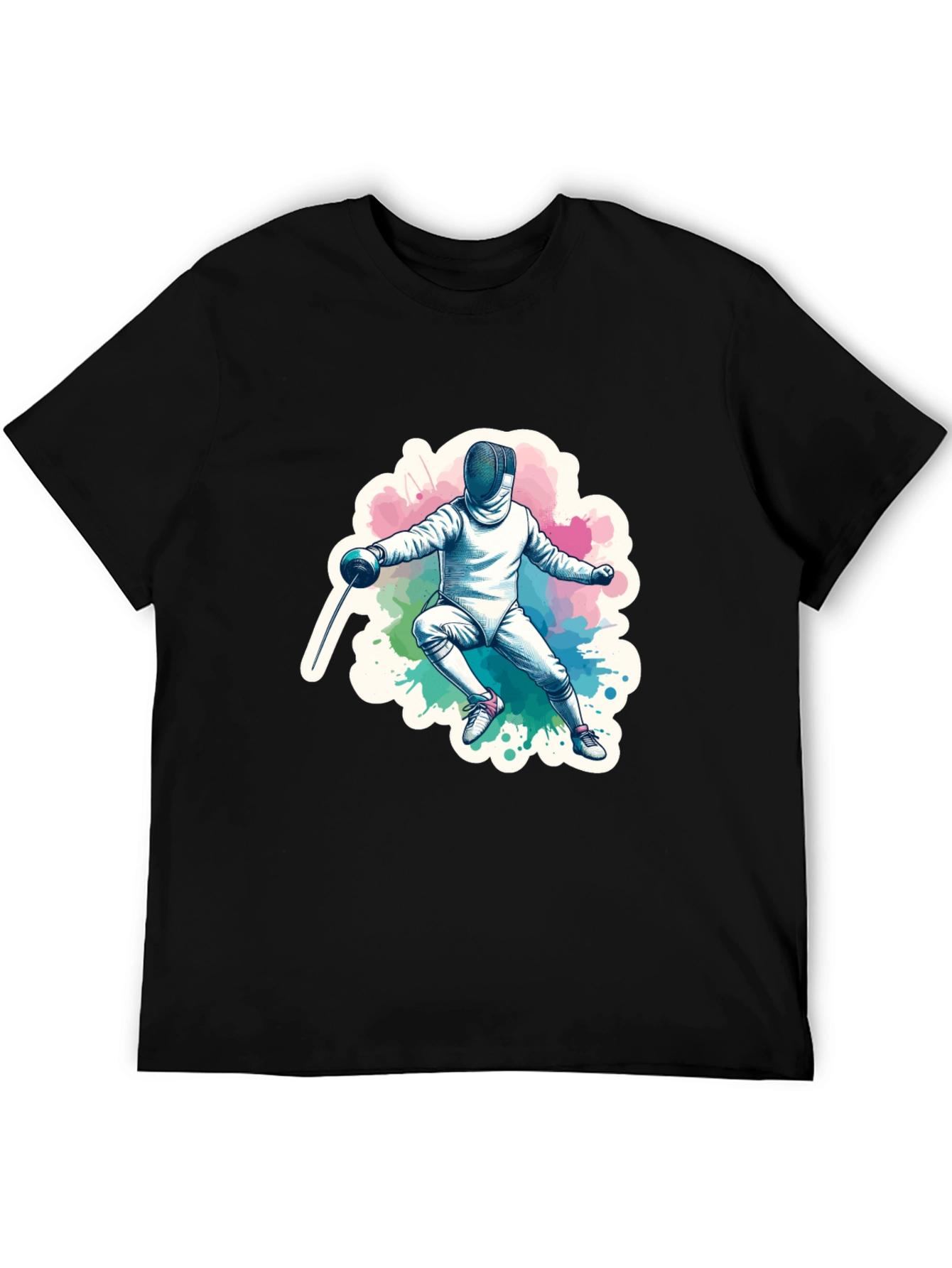 Fencing Graphic Tee - Sporty Style
