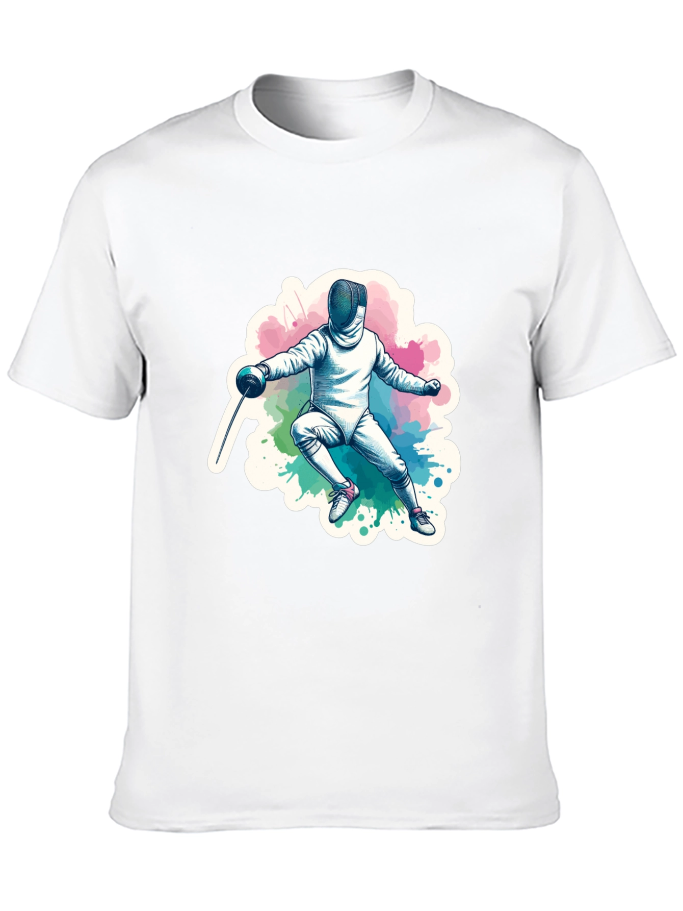 Fencing Graphic Tee - Sporty Style