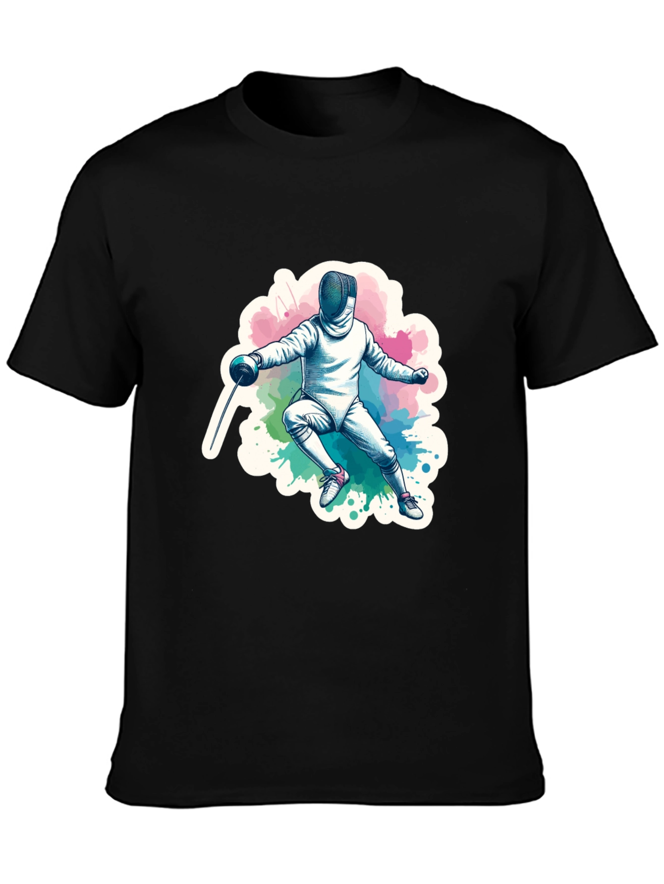 Fencing Graphic Tee - Sporty Style