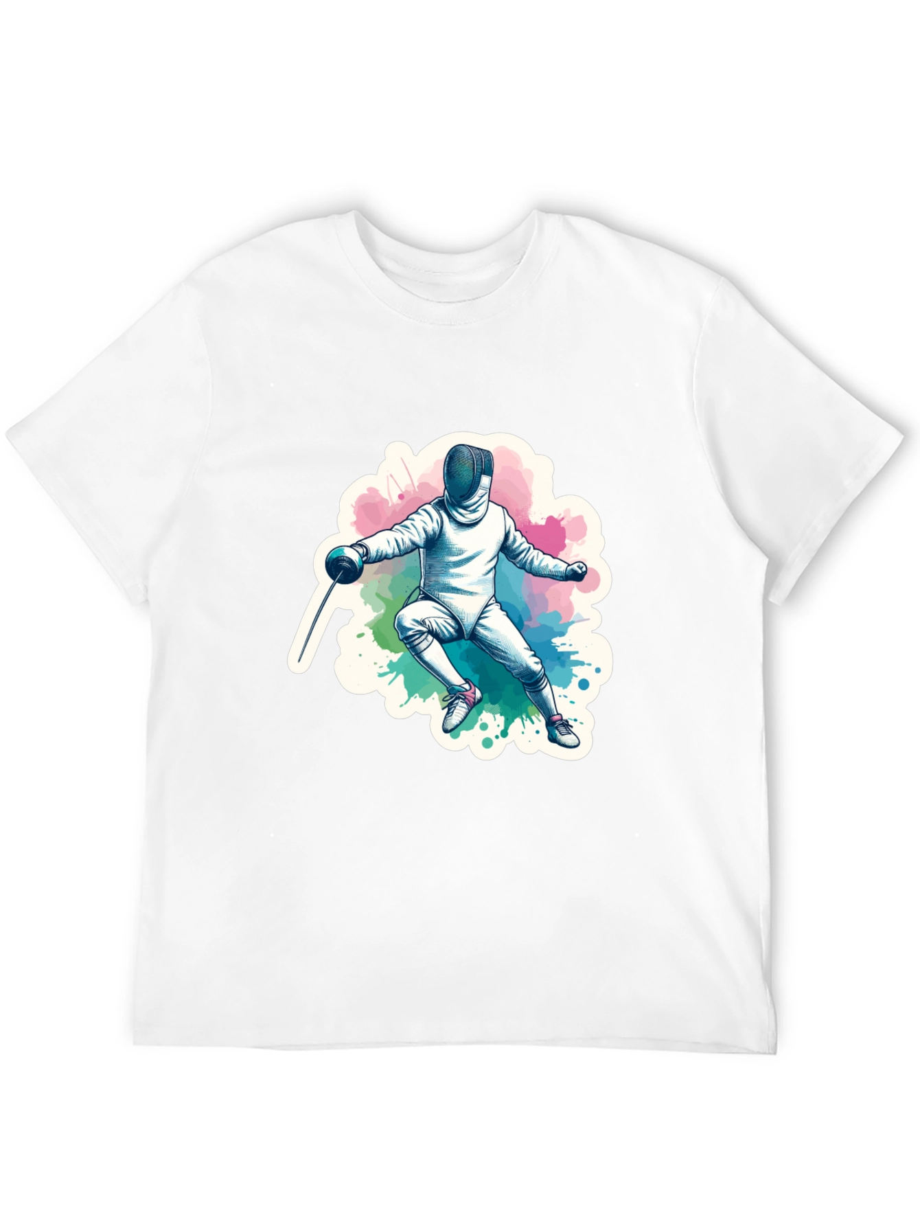 Fencing Graphic Tee - Sporty Style