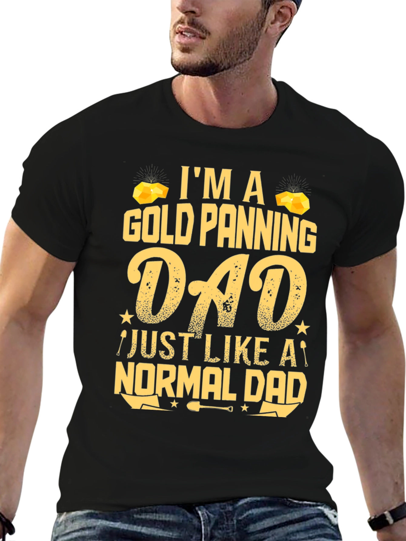 Gold Panning Dad T-Shirt - Novelty Gift