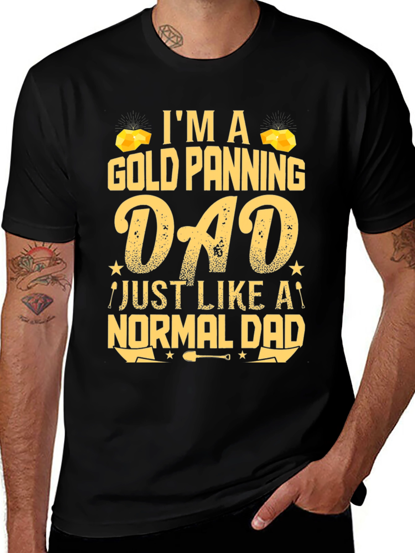Gold Panning Dad T-Shirt - Novelty Gift