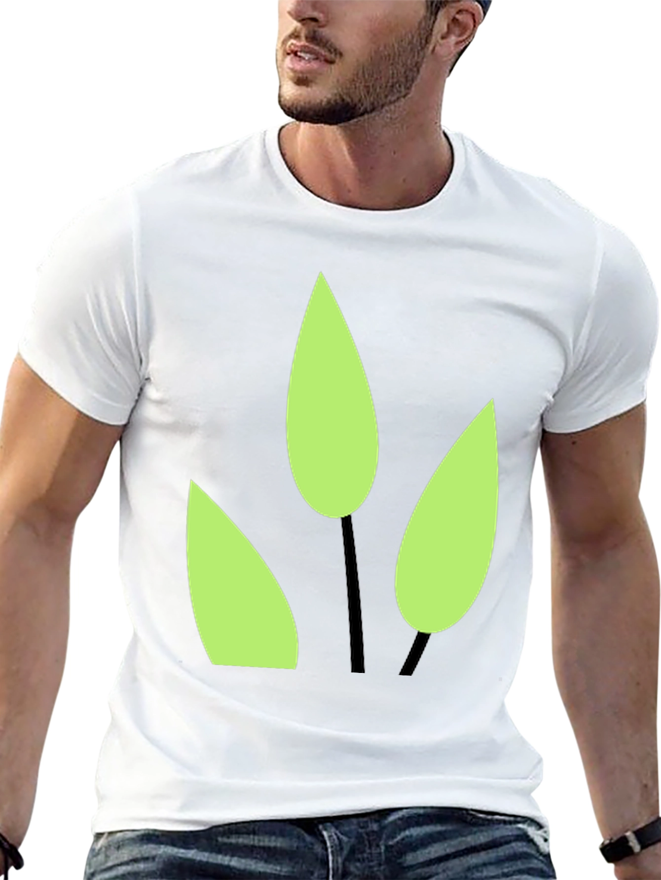 Nature Inspired Graphic Tee - Black