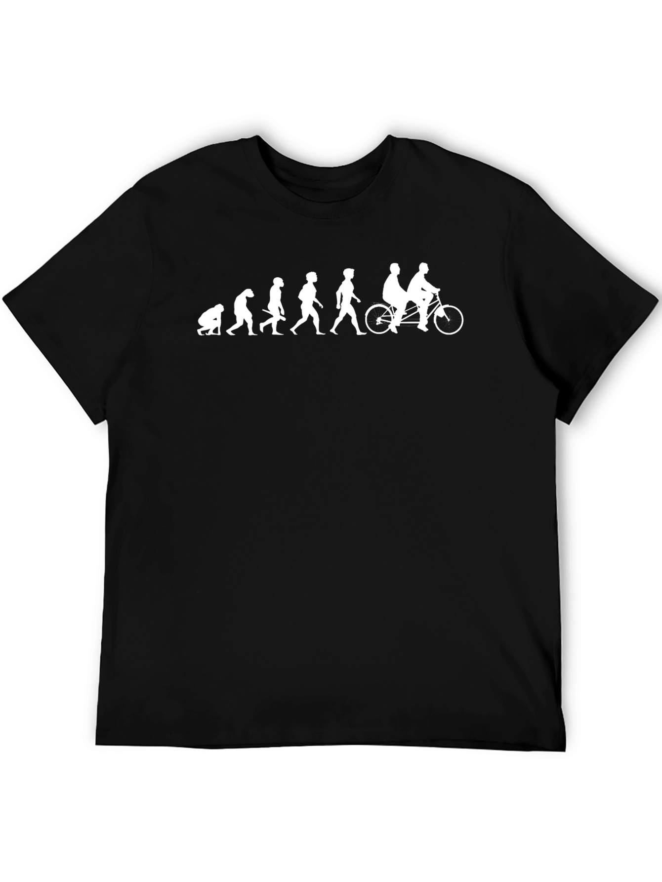 Evolution of Cyclist Black T-Shirt