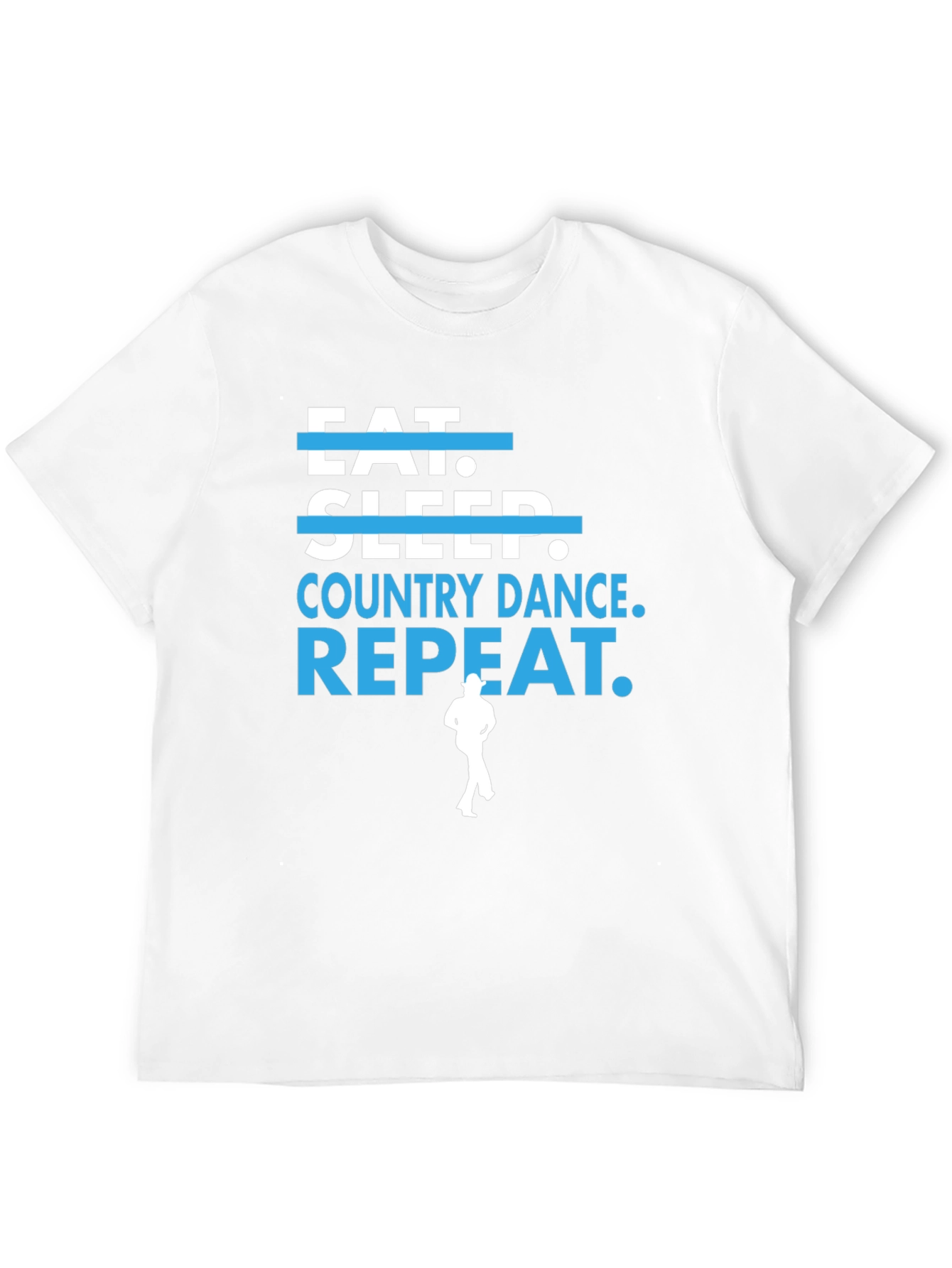 Eat Sleep Country Dance Repeat Black T-Shirt