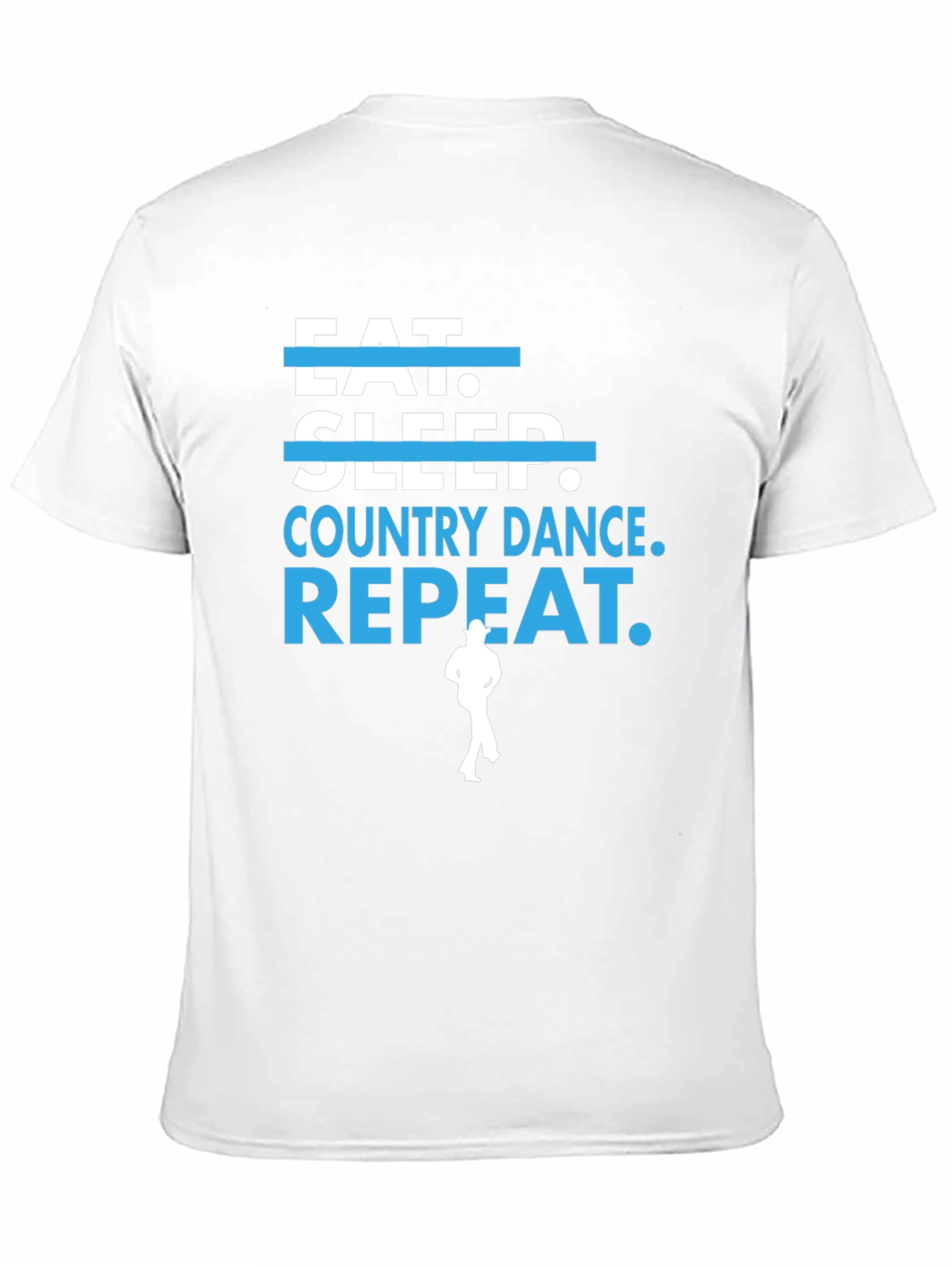 Eat Sleep Country Dance Repeat Black T-Shirt