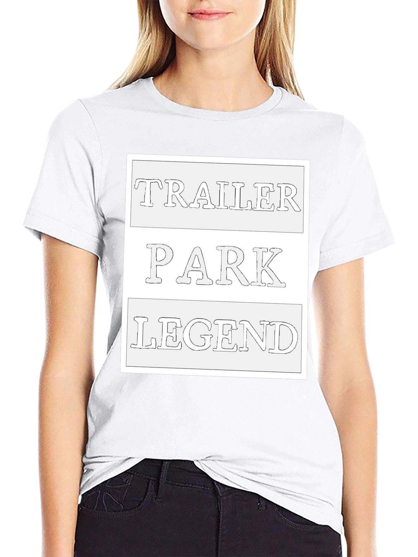Trailer Park Legend Black Graphic Tee