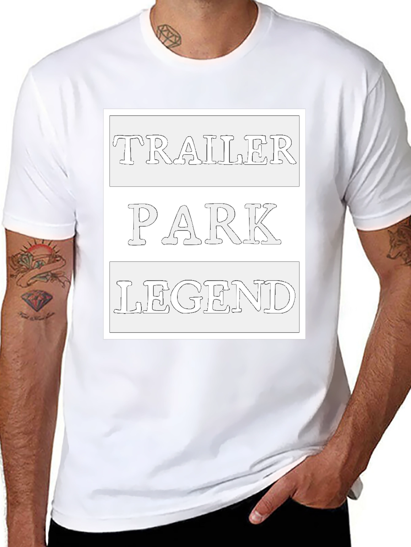 Trailer Park Legend Black Graphic Tee