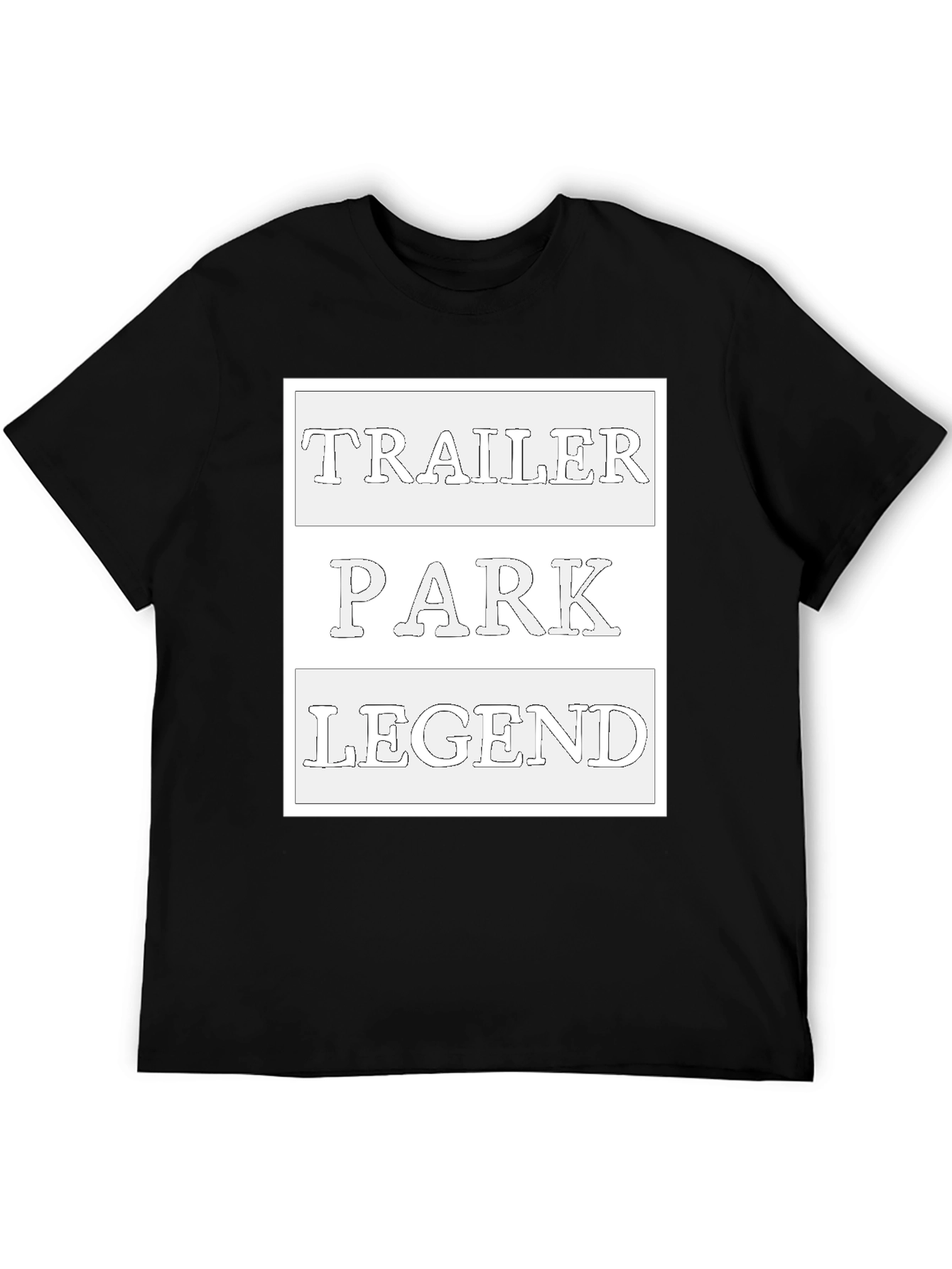 Trailer Park Legend Black Graphic Tee