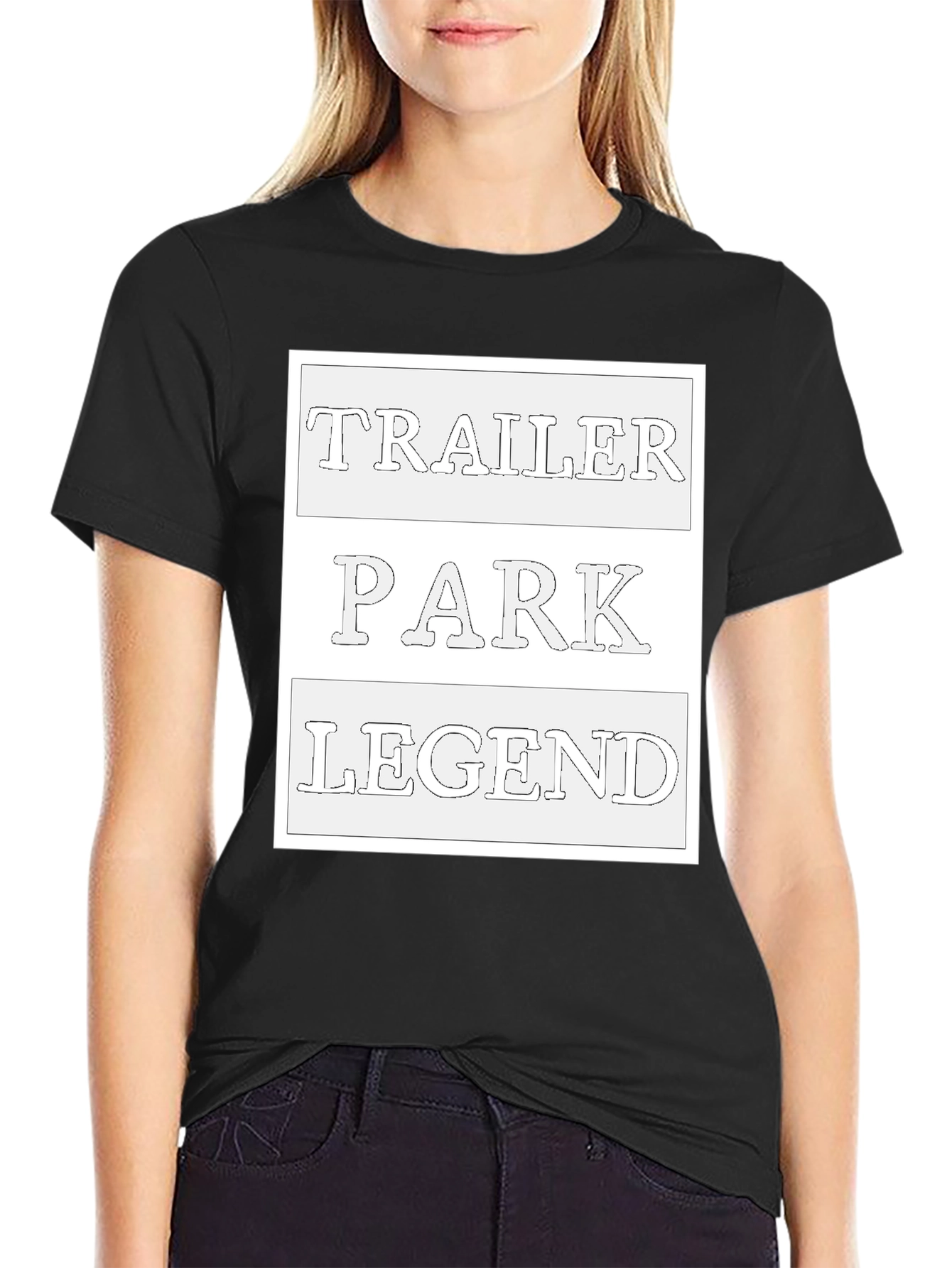 Trailer Park Legend Black Graphic Tee