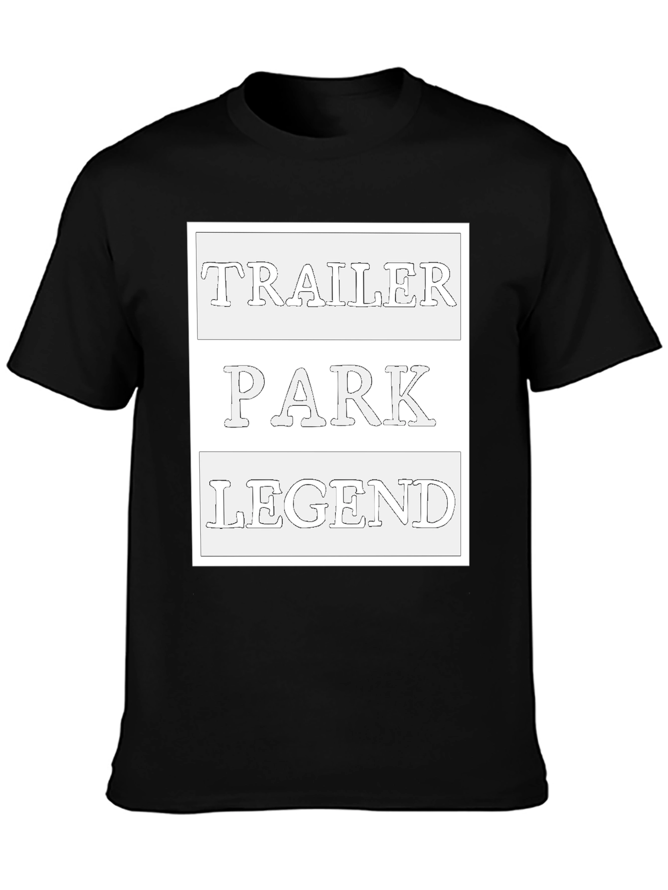 Trailer Park Legend Black Graphic Tee