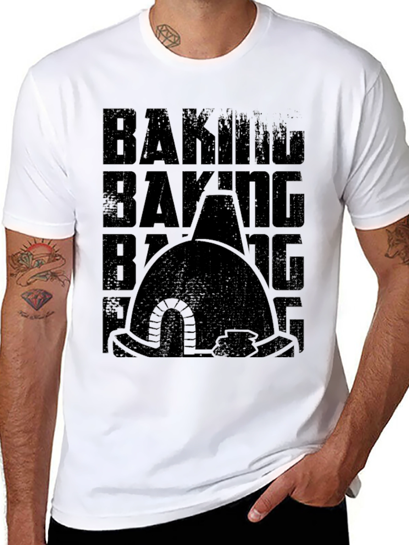 Baking Graphic T-Shirt - Oven Design Tee