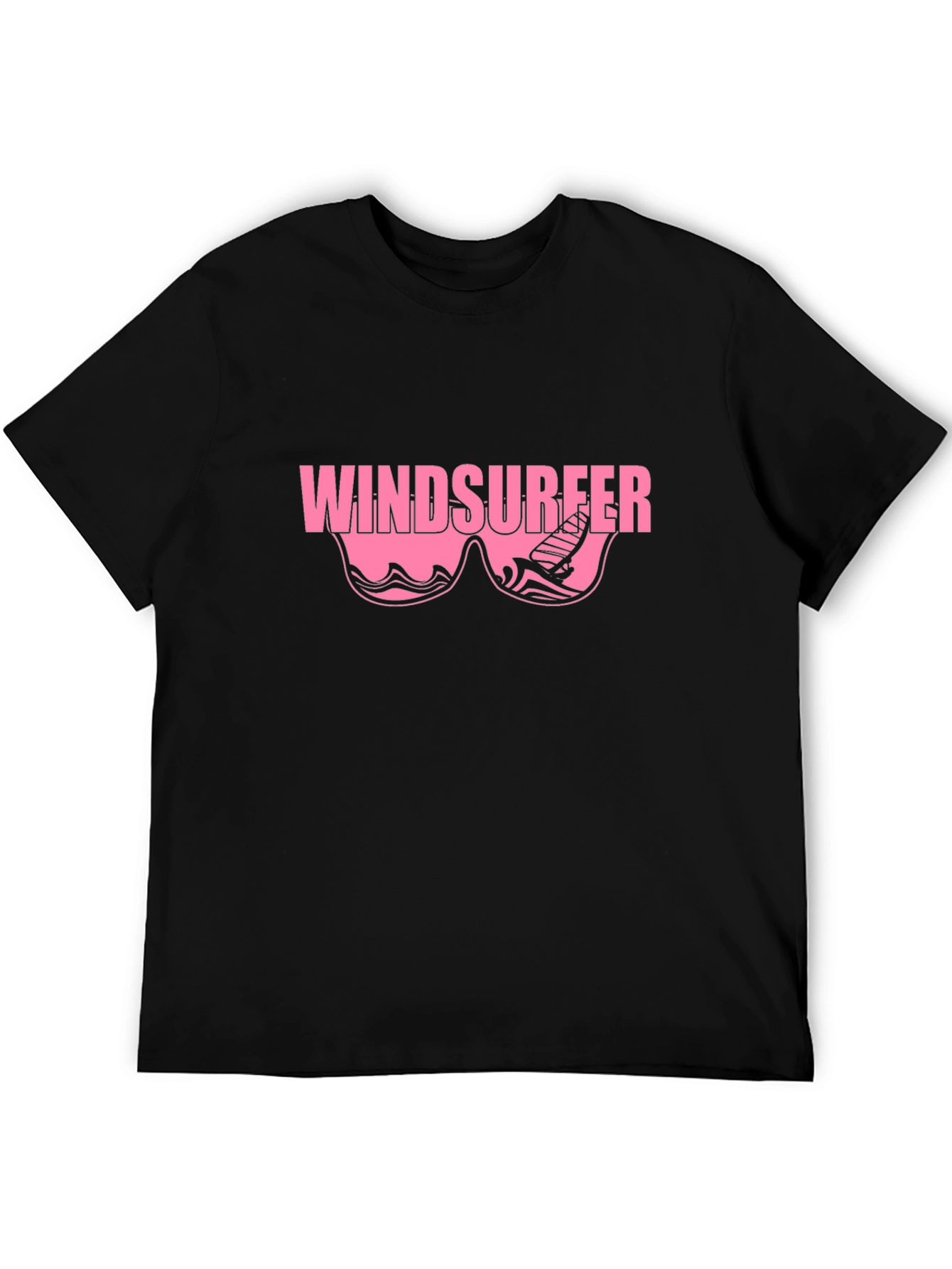 Windsurfer Graphic T-Shirt - Black